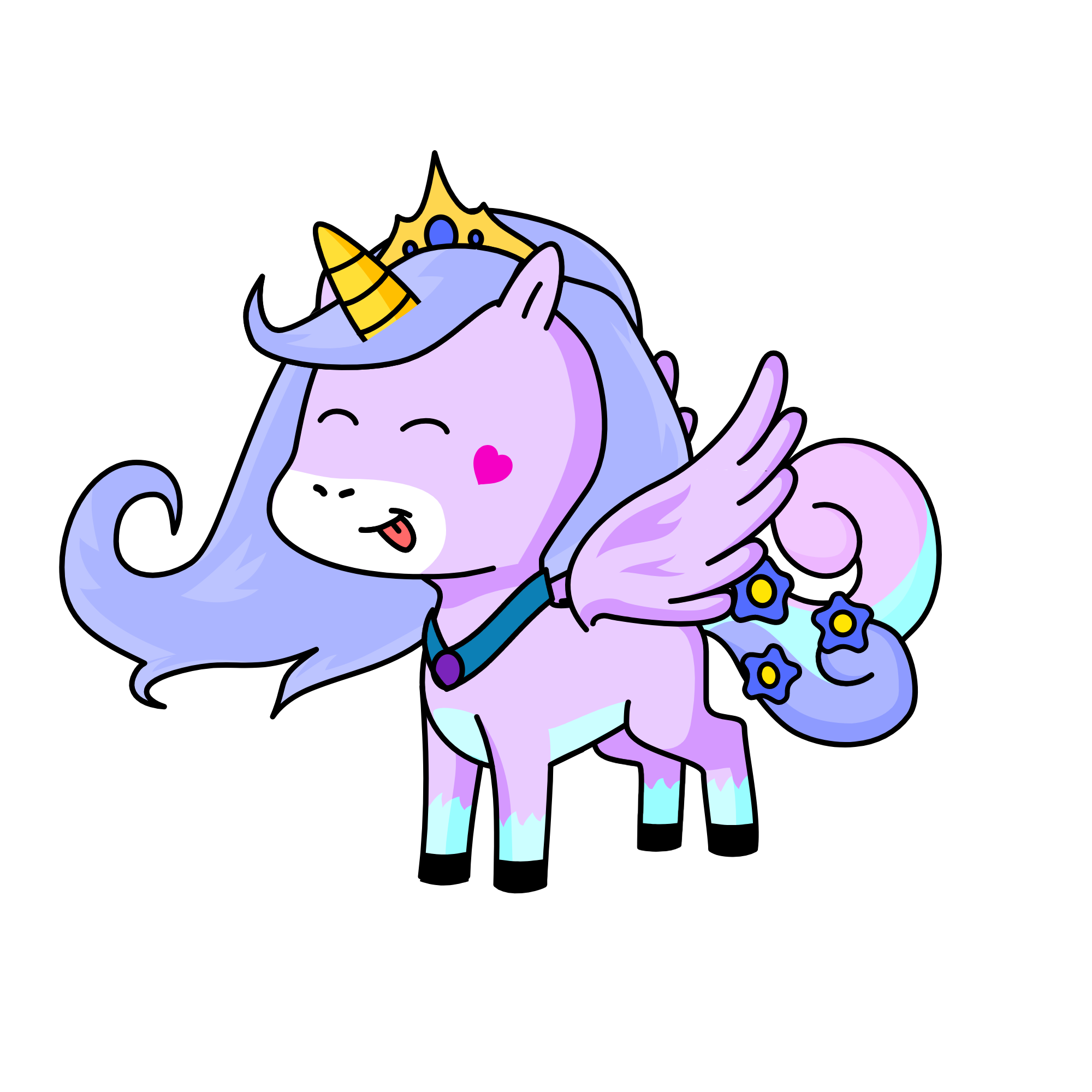Violet, the unicorn