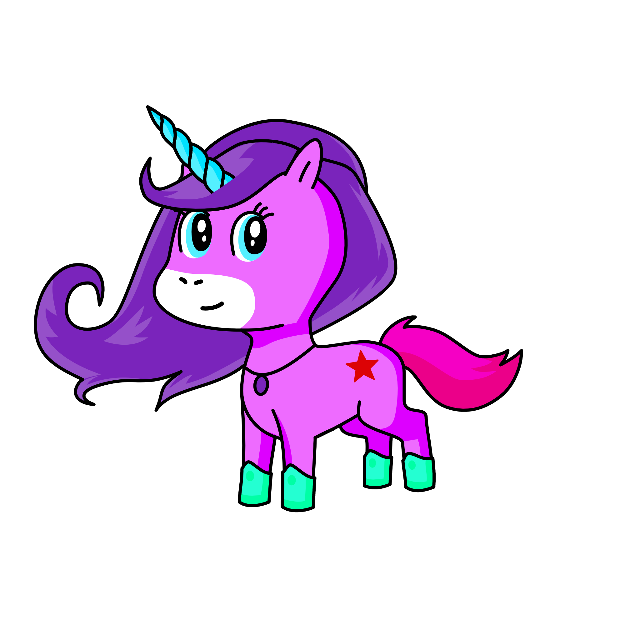 Sparkles , the unicorn