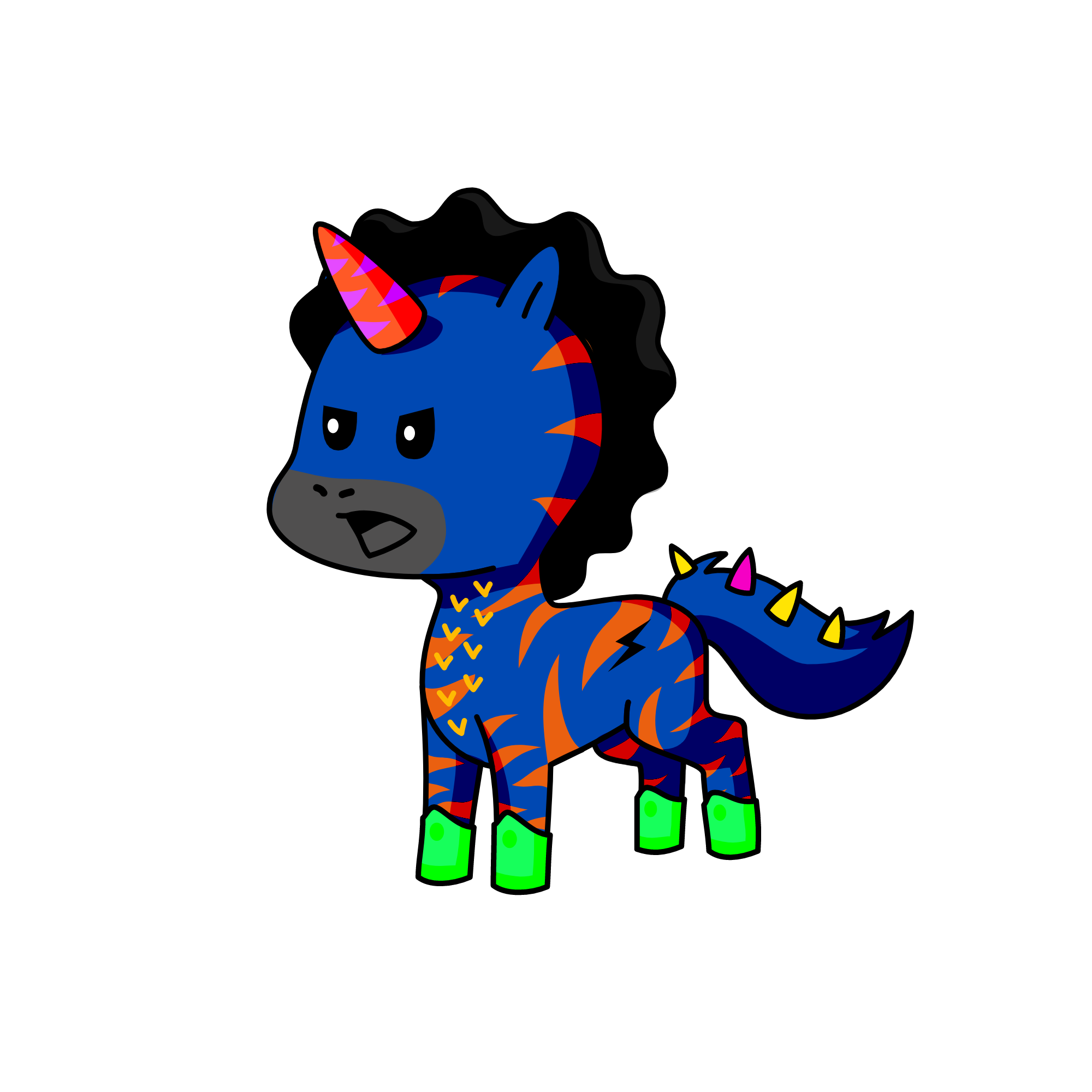 Glow Time, the unicorn