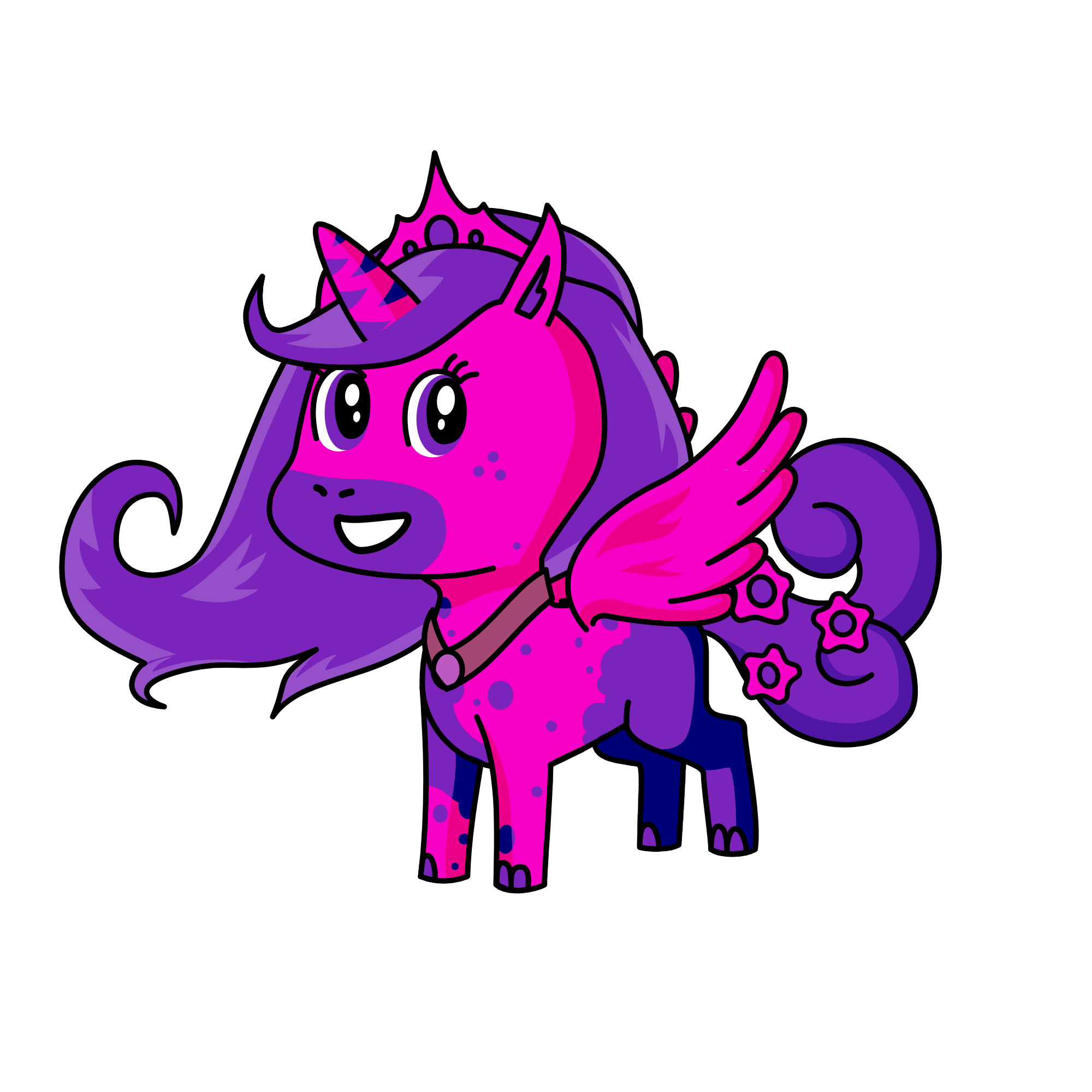 Magenta, the unicorn