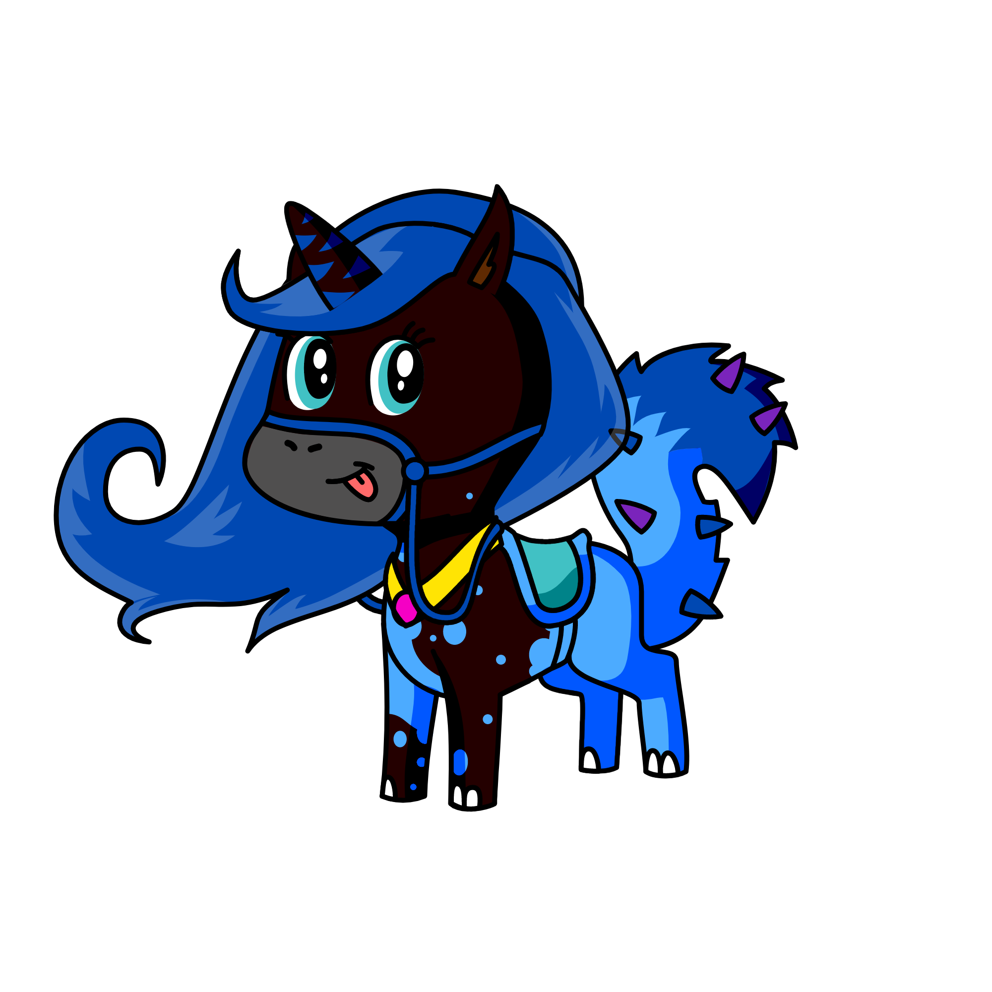 night sky, the unicorn