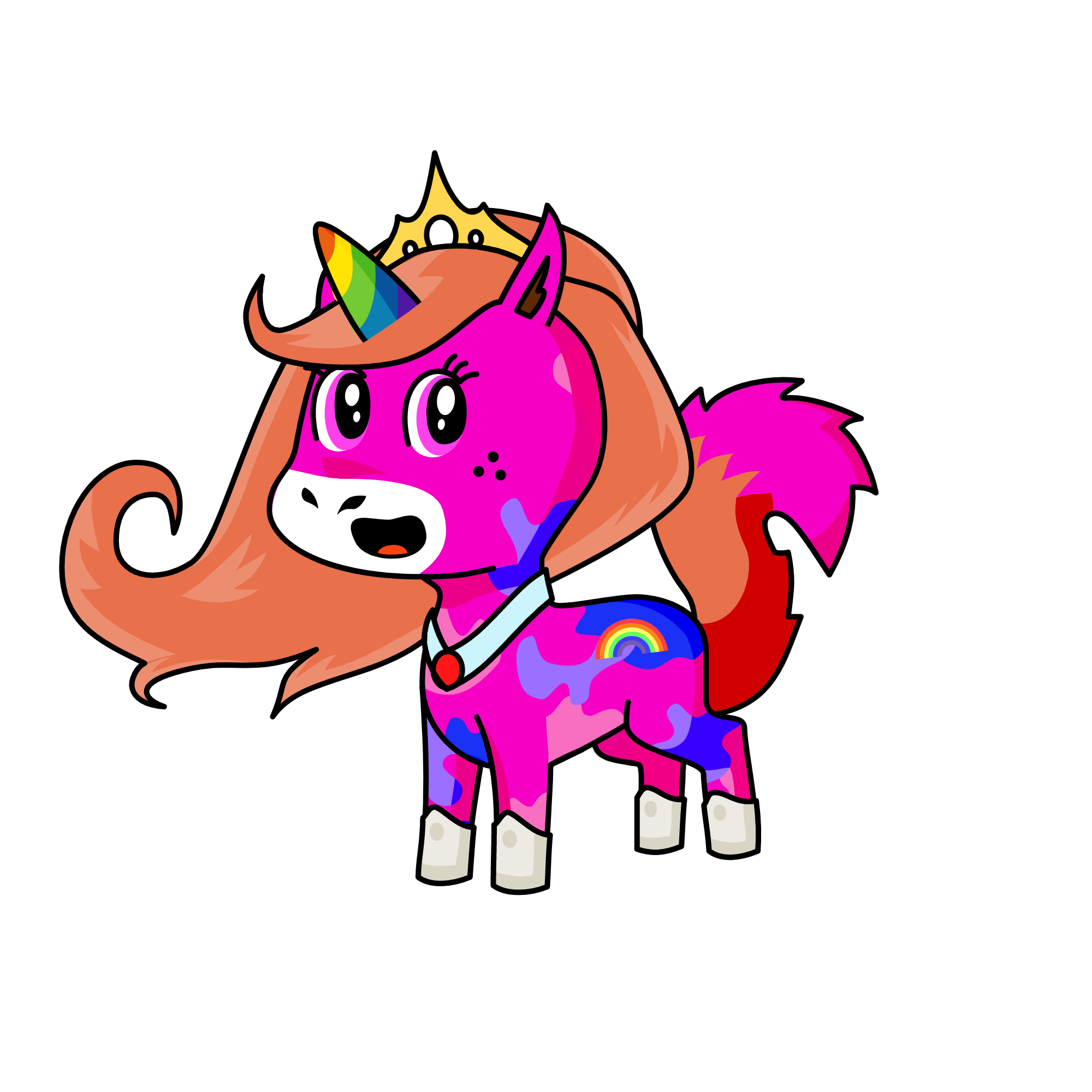 my color , the unicorn