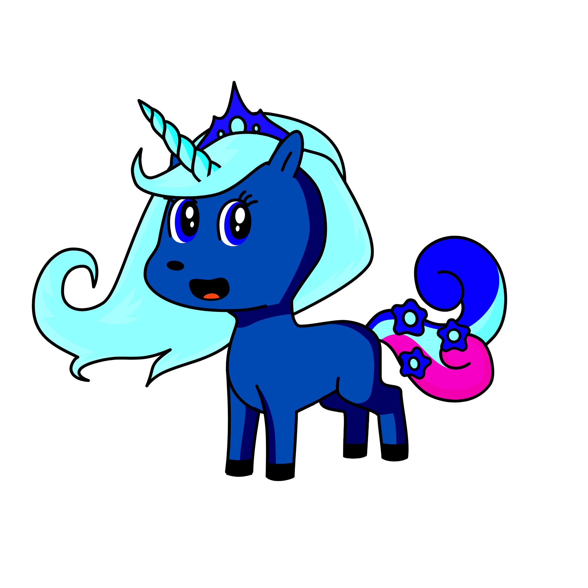 Queen of the moon, the unicorn