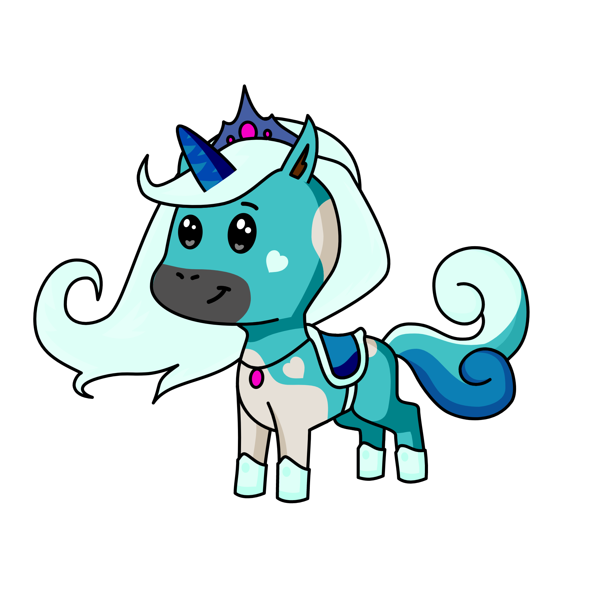 Moonlight, the unicorn