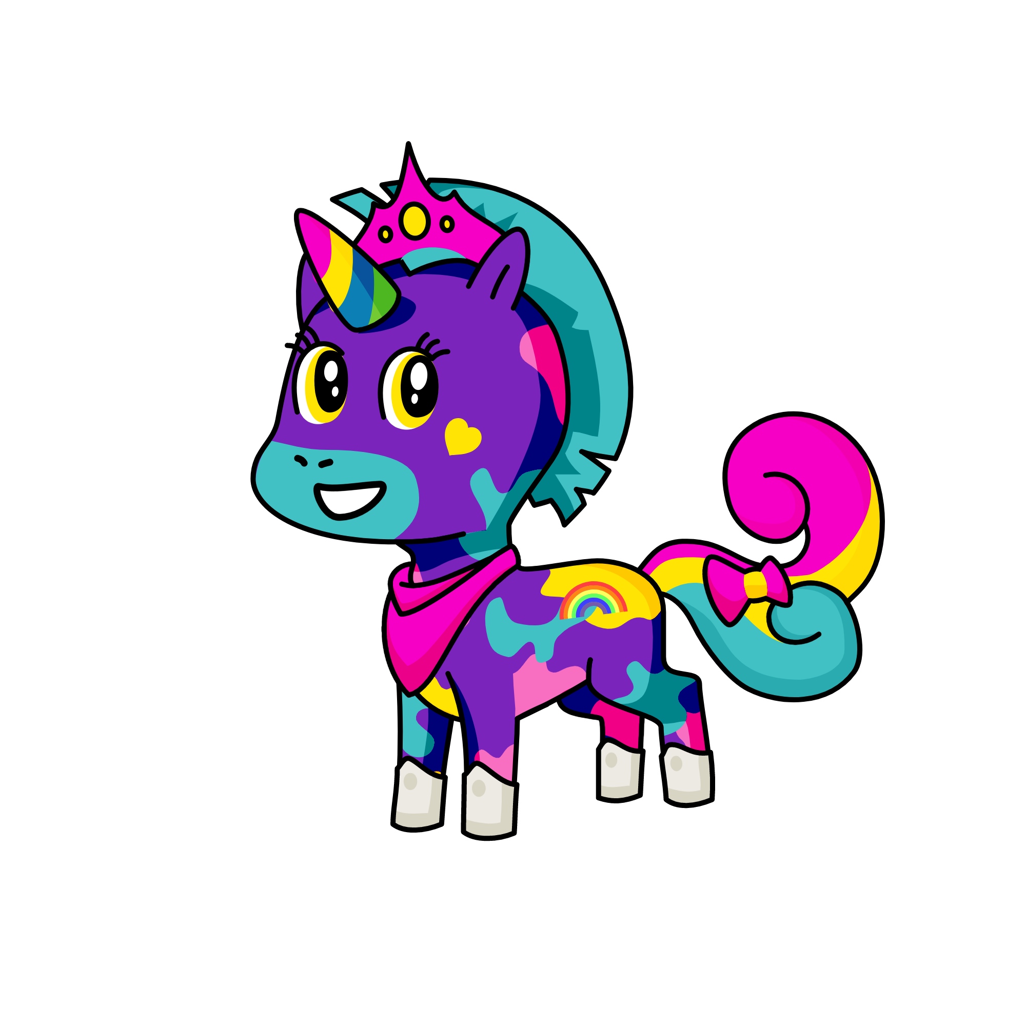 Rainbow Rainbow, the unicorn