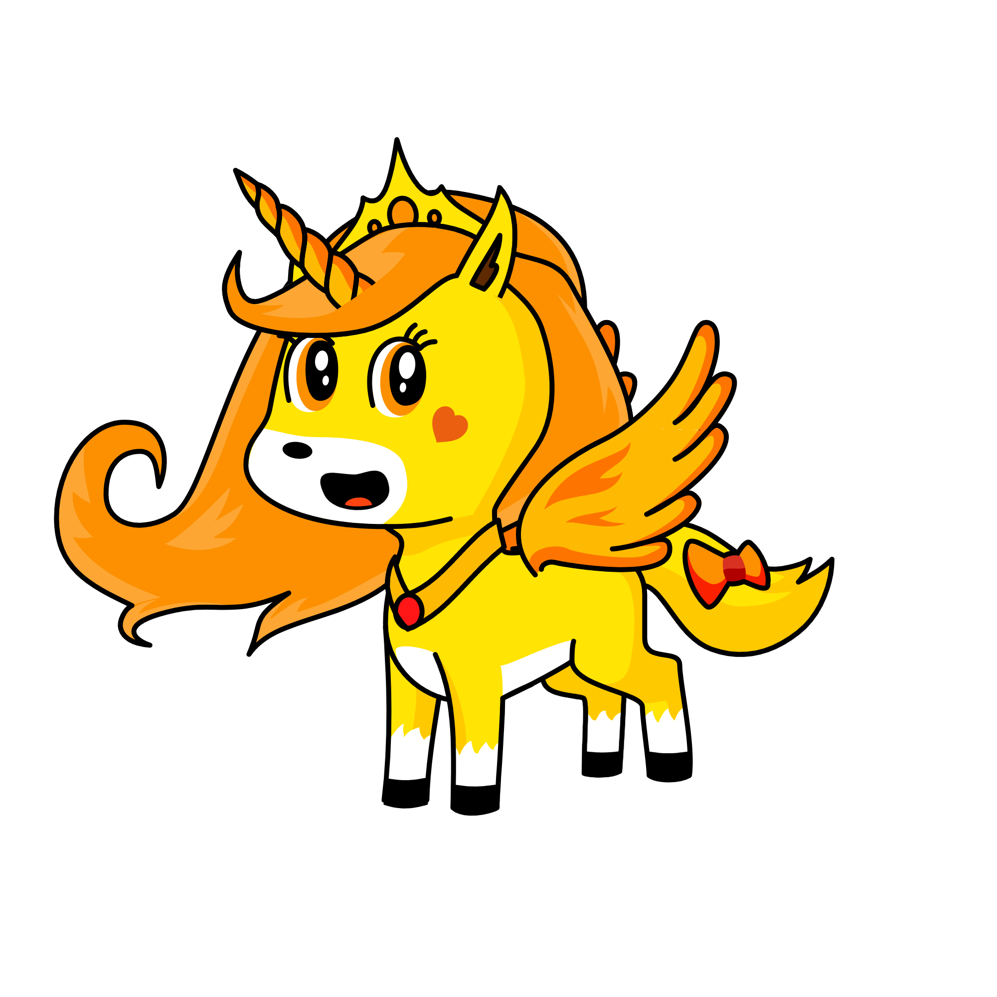 Yellow Buttercup, the unicorn