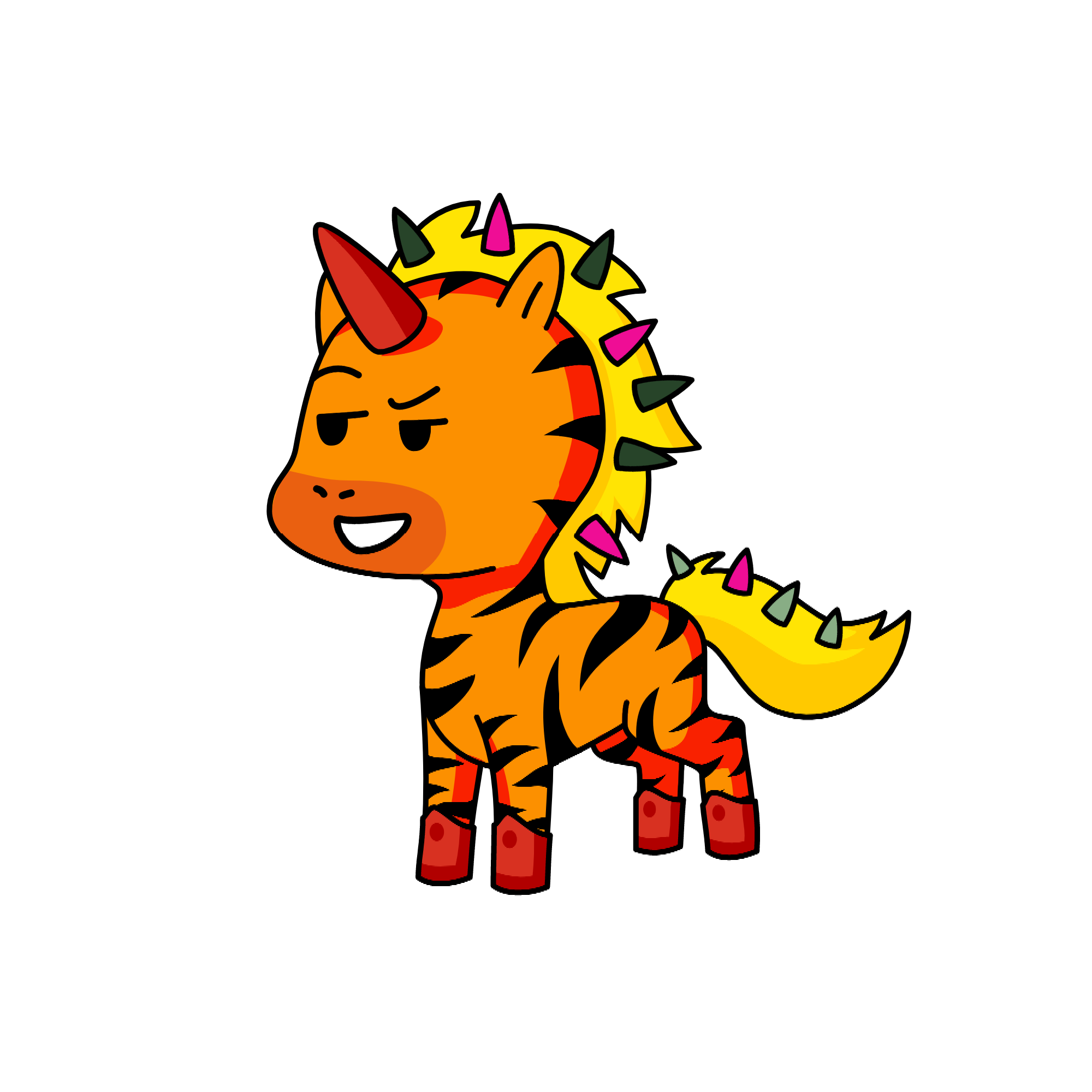 Awsome fire, the unicorn