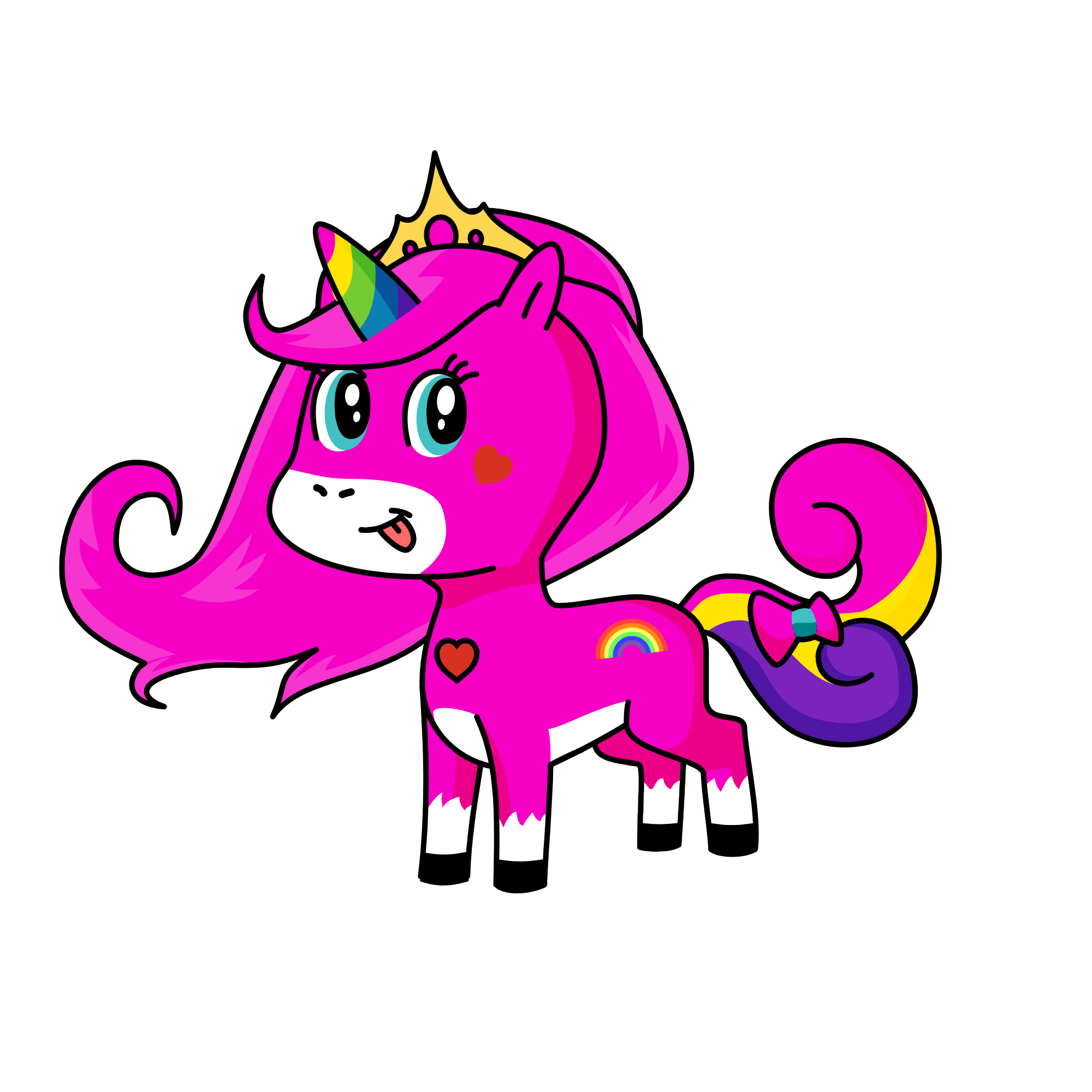 princess sparkle heart, the unicorn