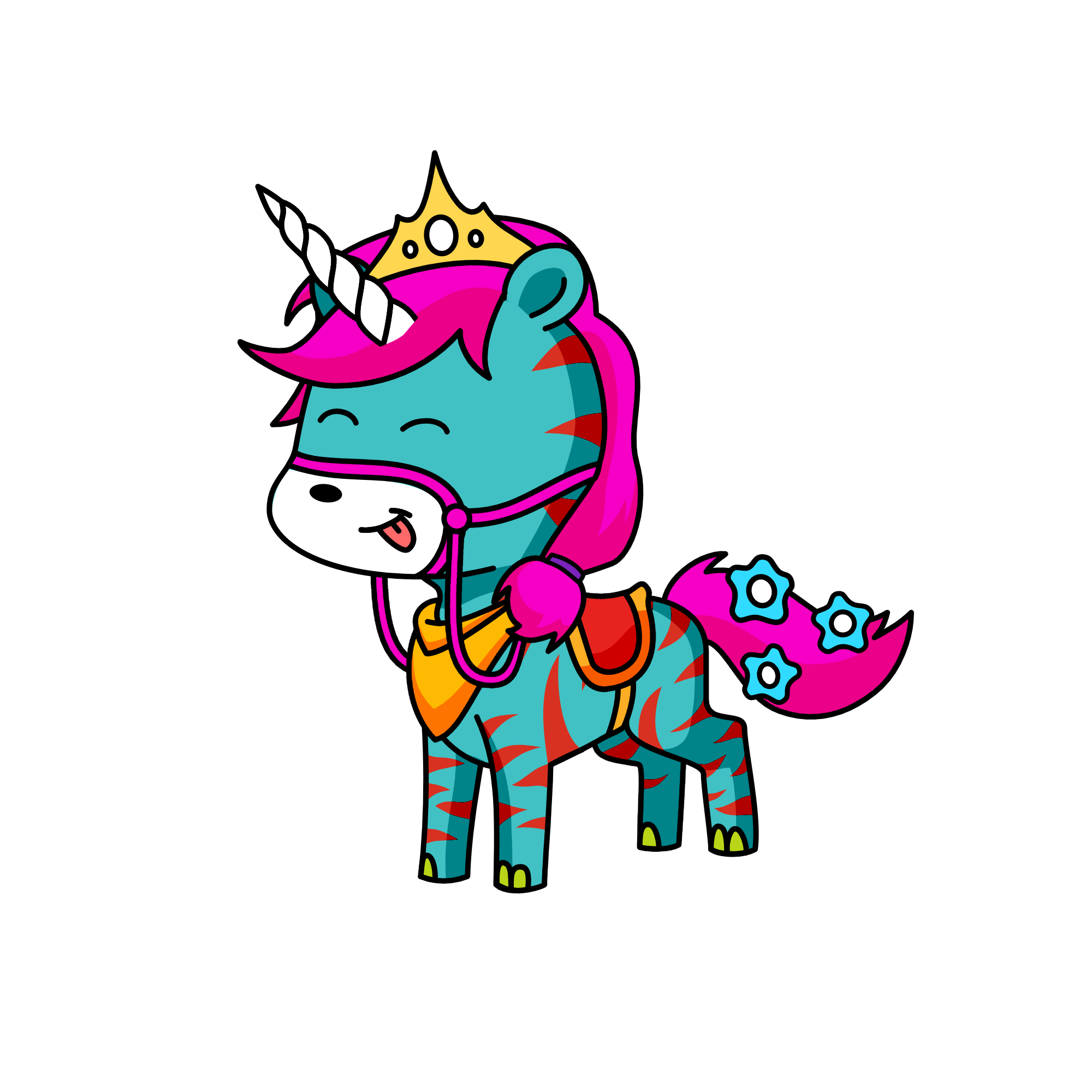 the queen elizacorn II, the unicorn