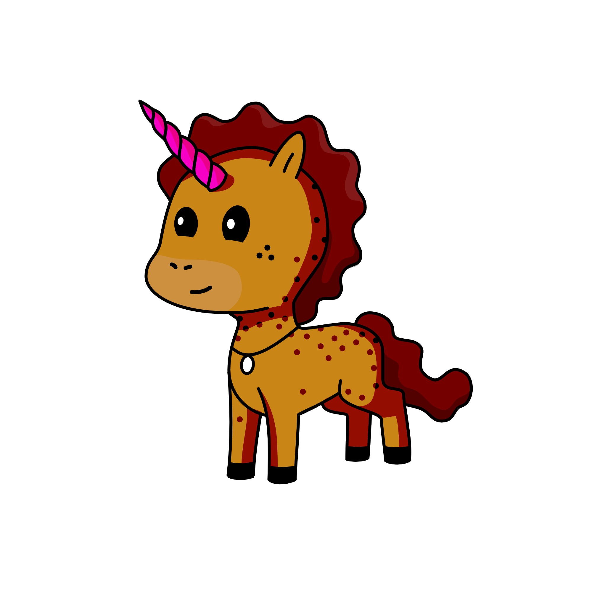 Rasin cookie, the unicorn