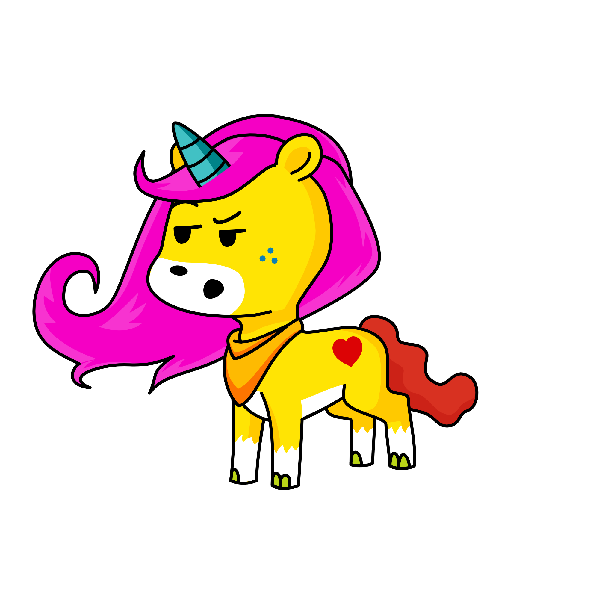 Random, the unicorn