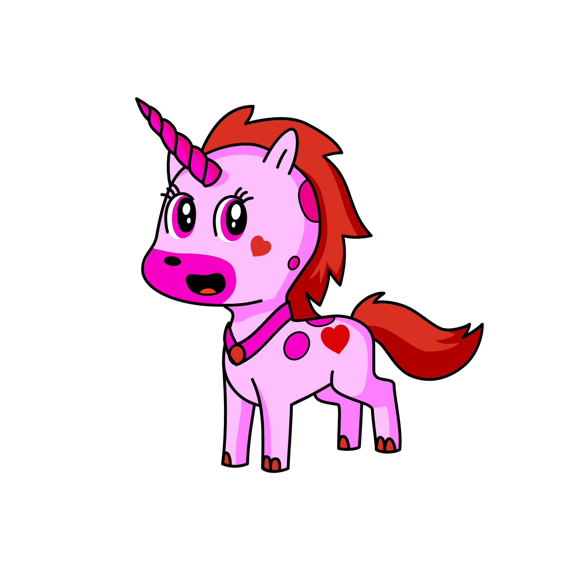 Strawberry, the unicorn
