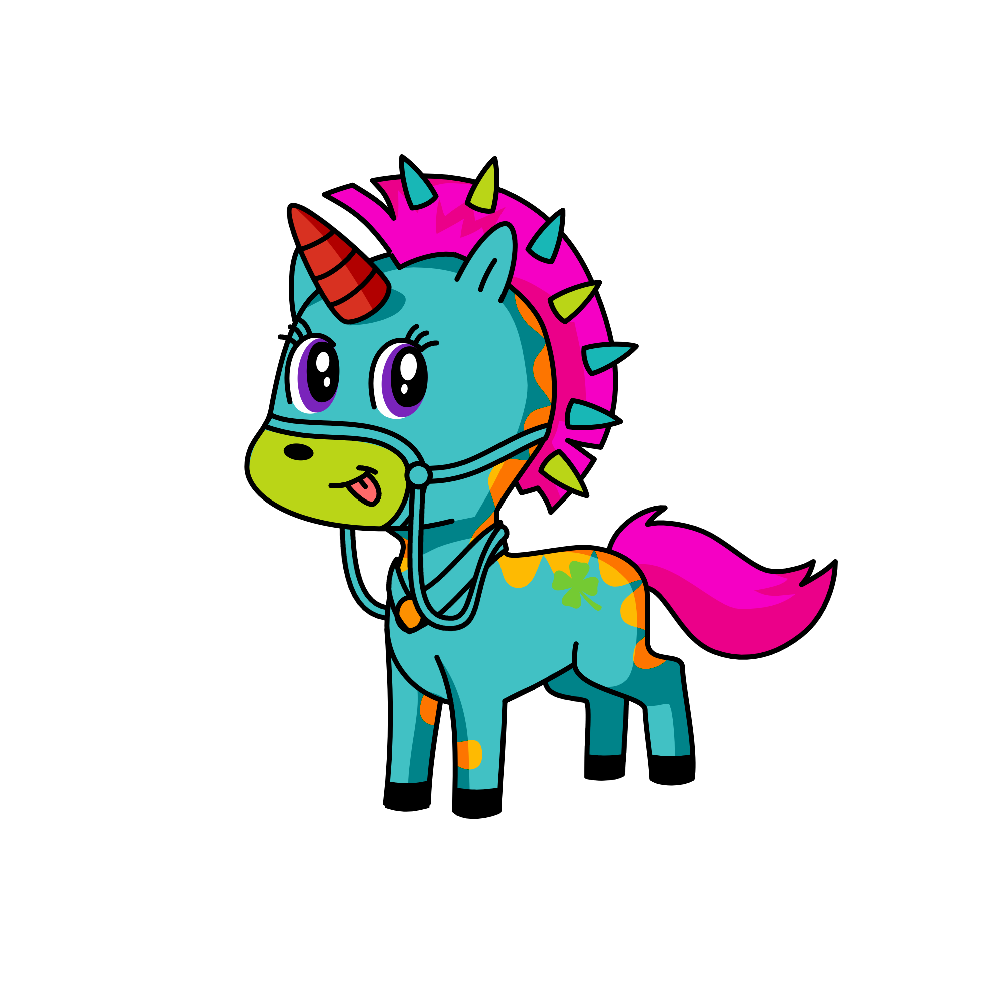 QUEEN CANDY, the unicorn