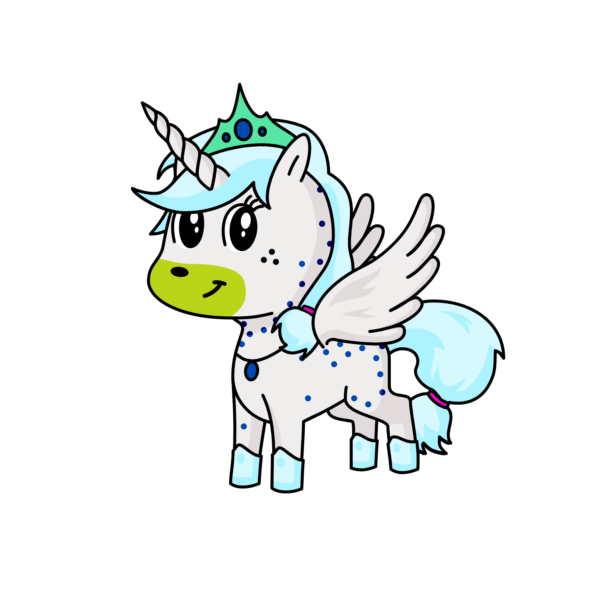 snow flake, the unicorn