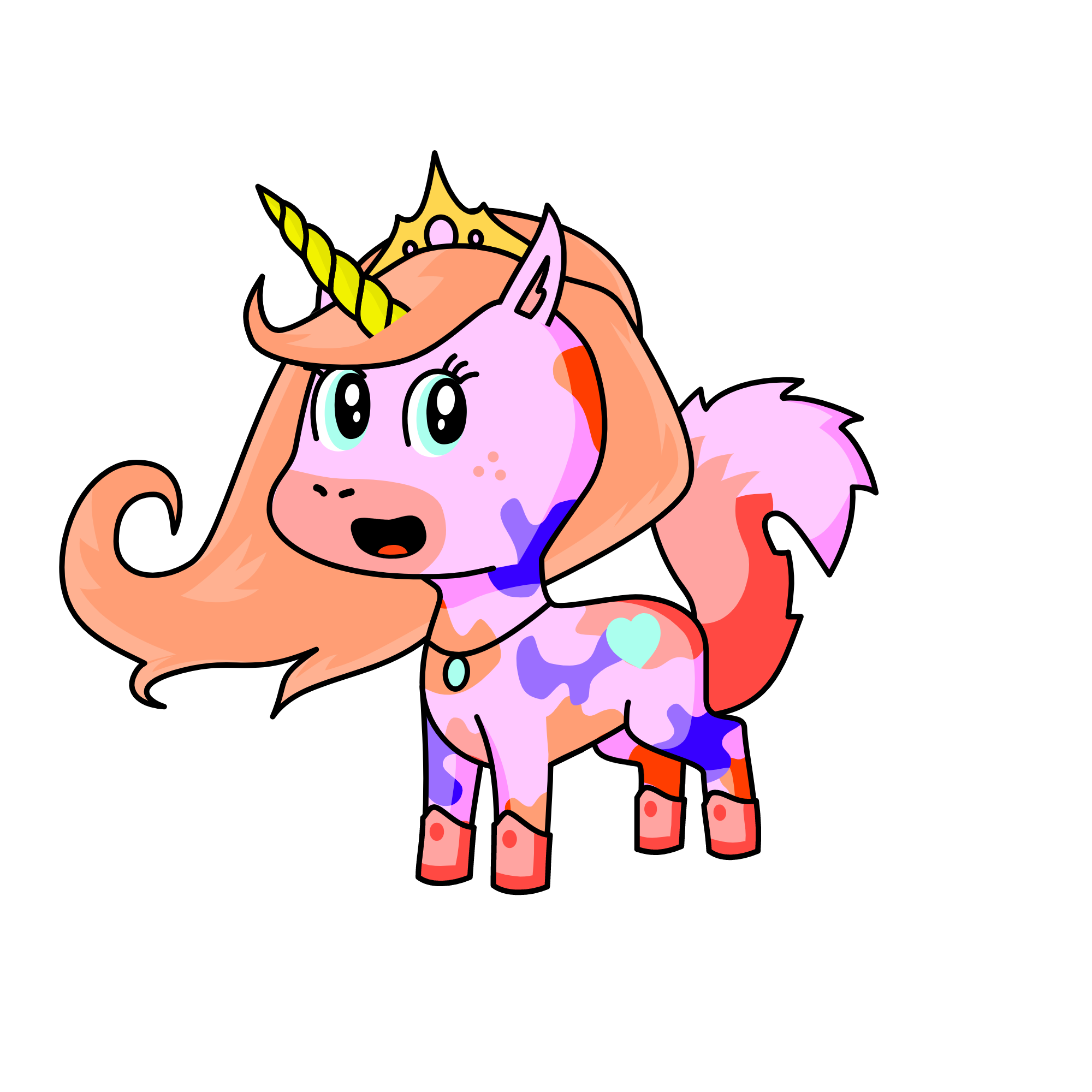 candy, the unicorn