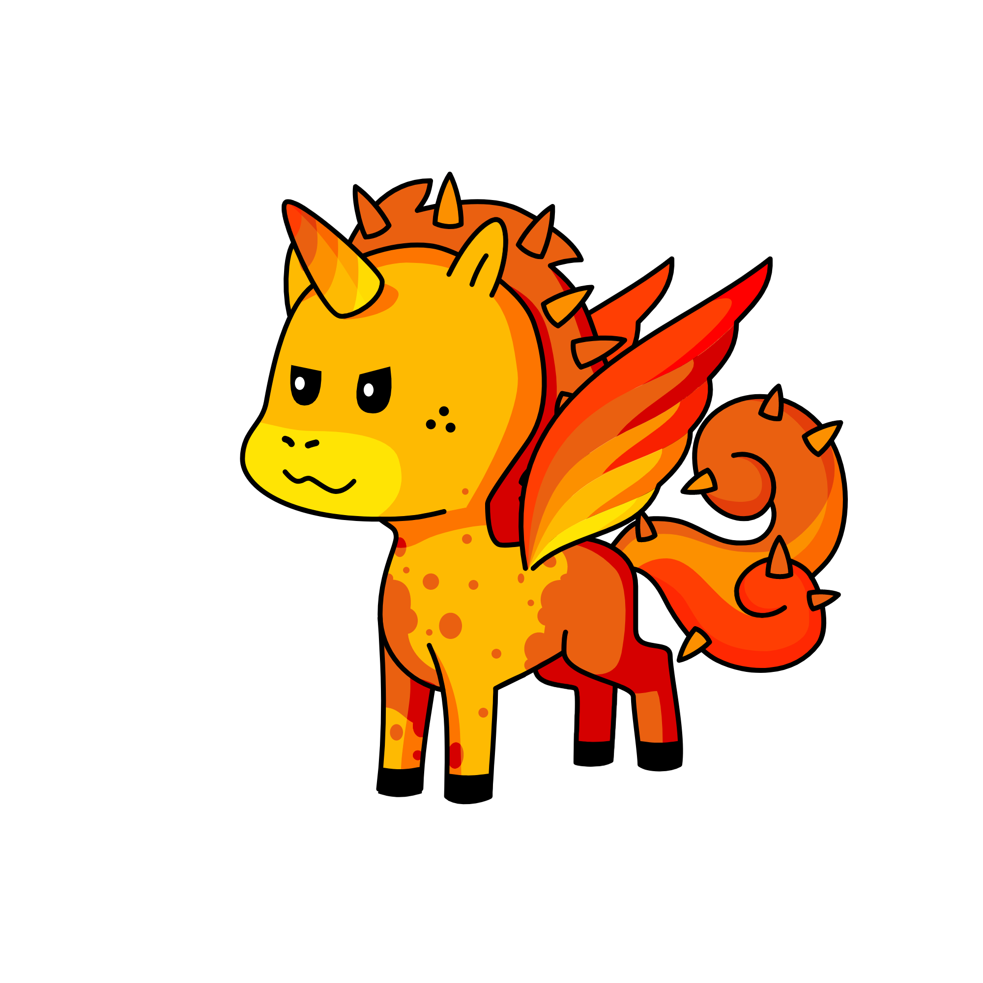 Flameicorn, the unicorn