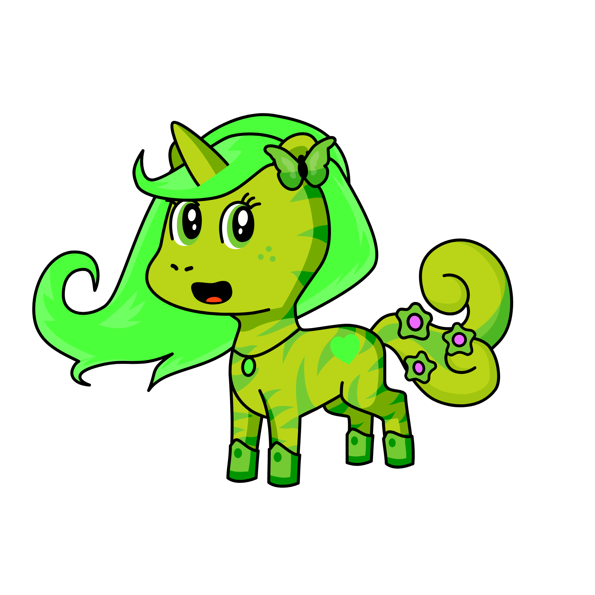 Flower Nature, the unicorn