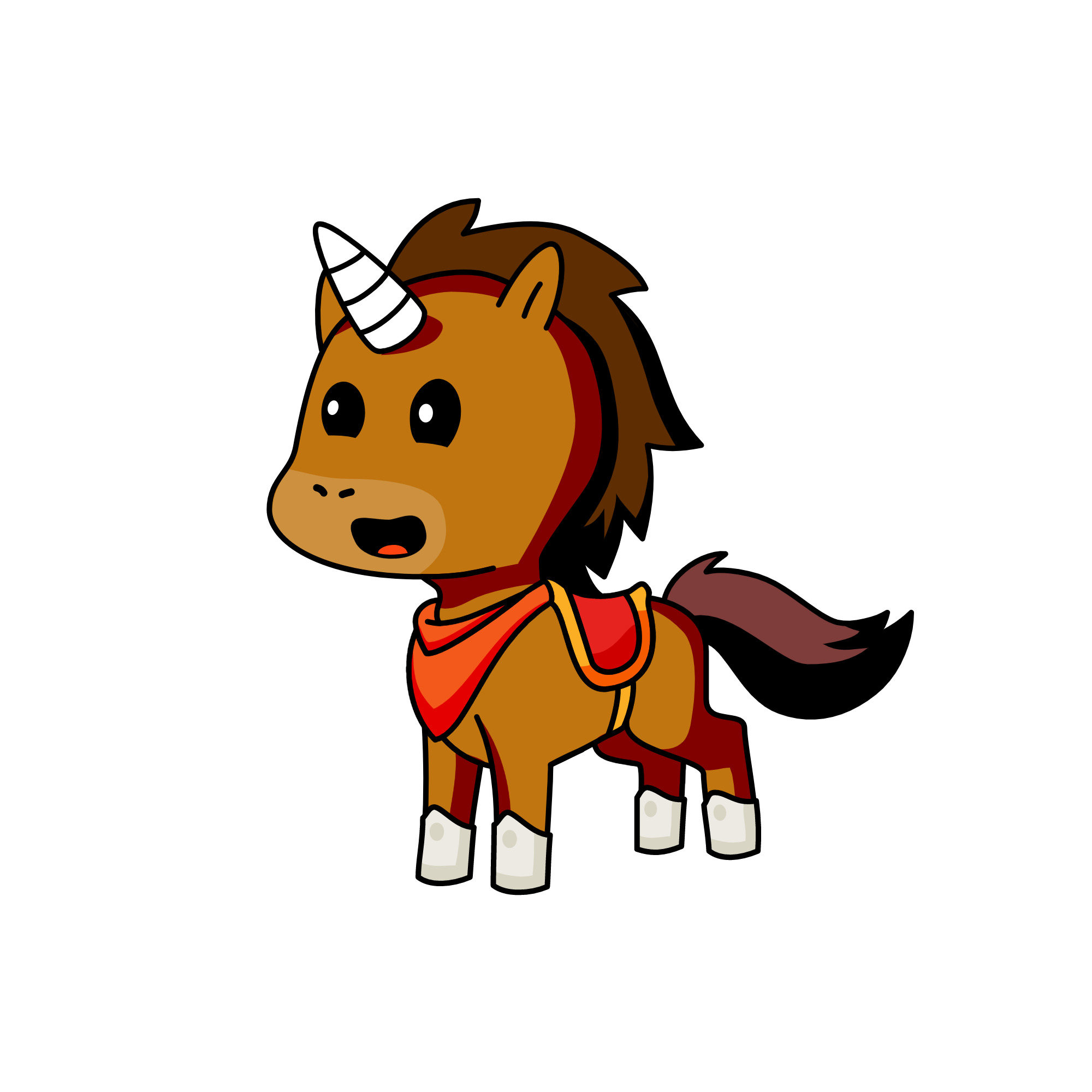 Sunrise, the unicorn