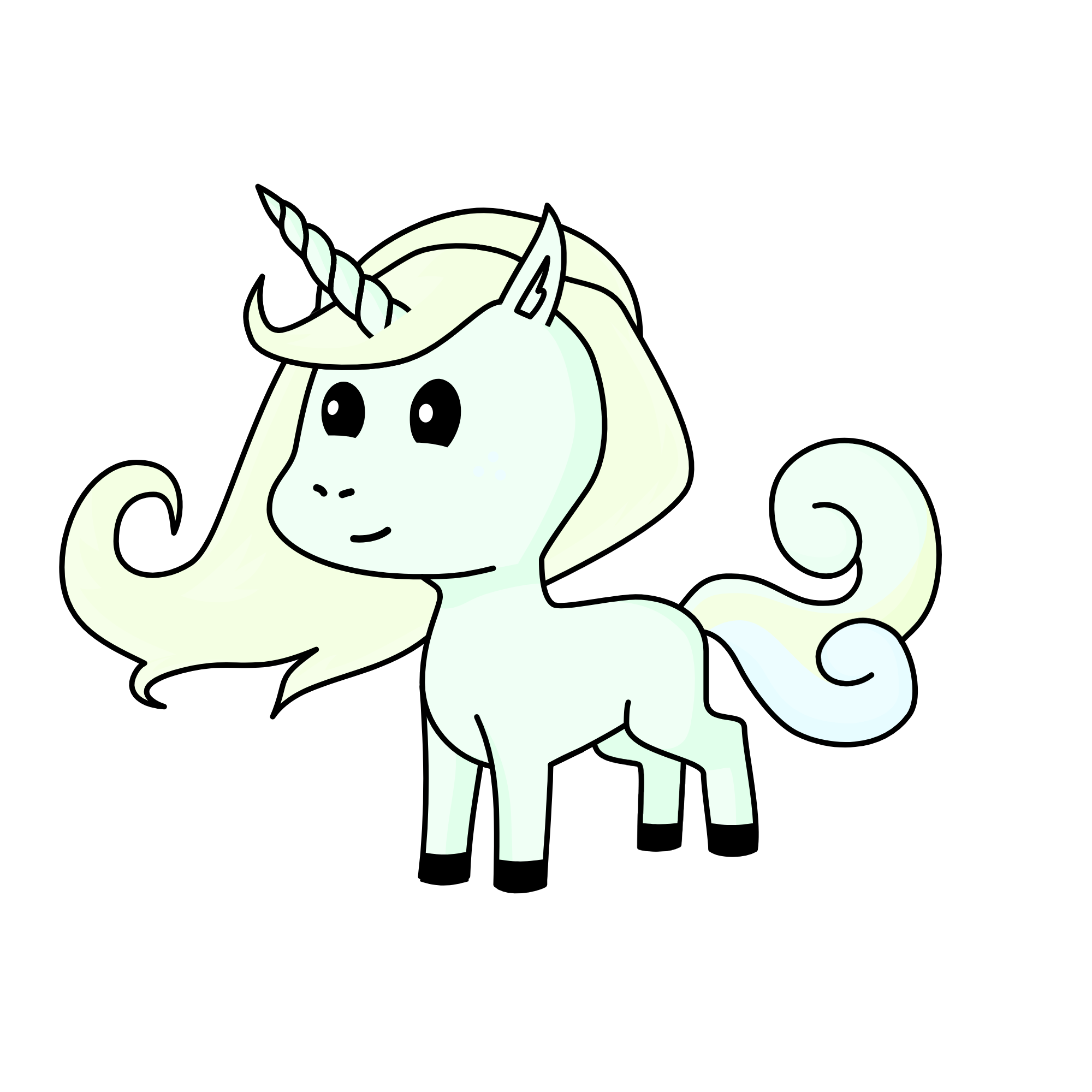 Snow, the unicorn