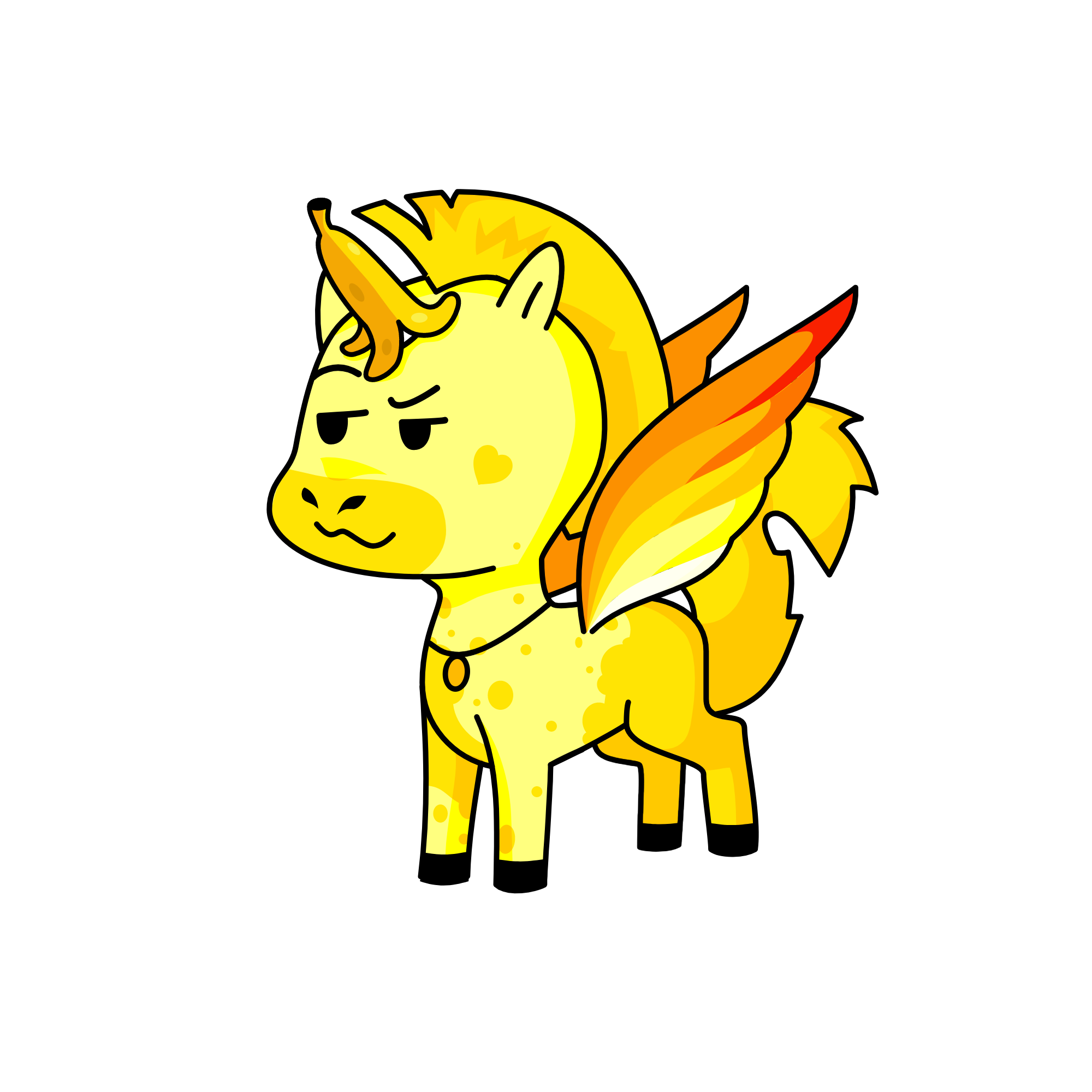 Banana Queen, the unicorn