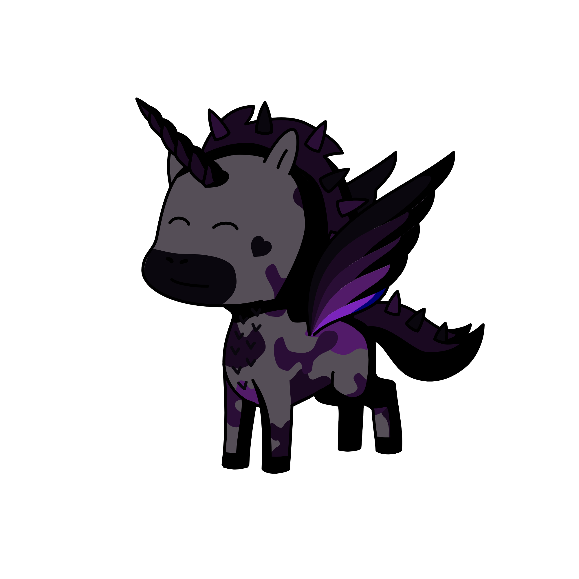 Left in the Shadows, the unicorn