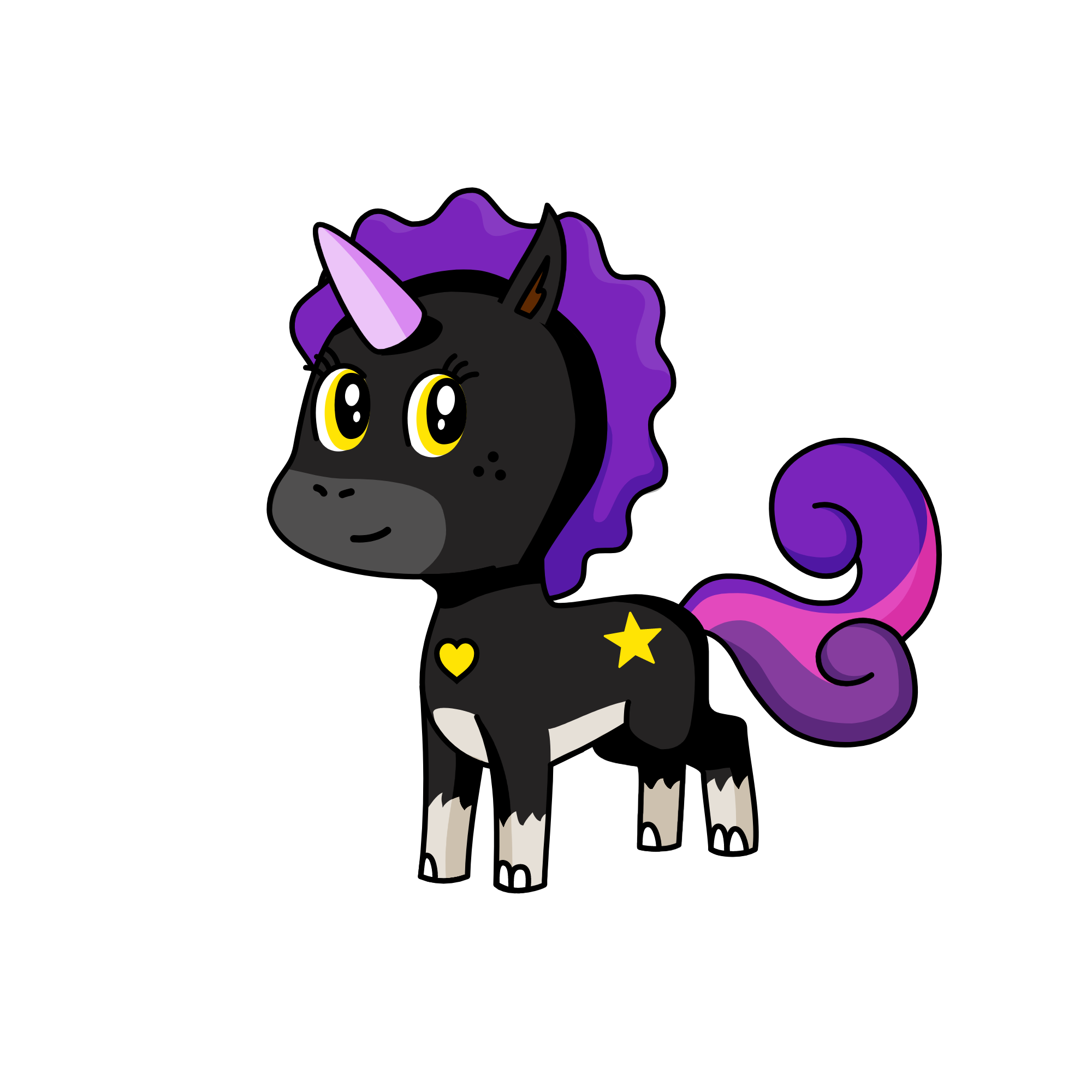 night light (shadow and moons babby), the unicorn