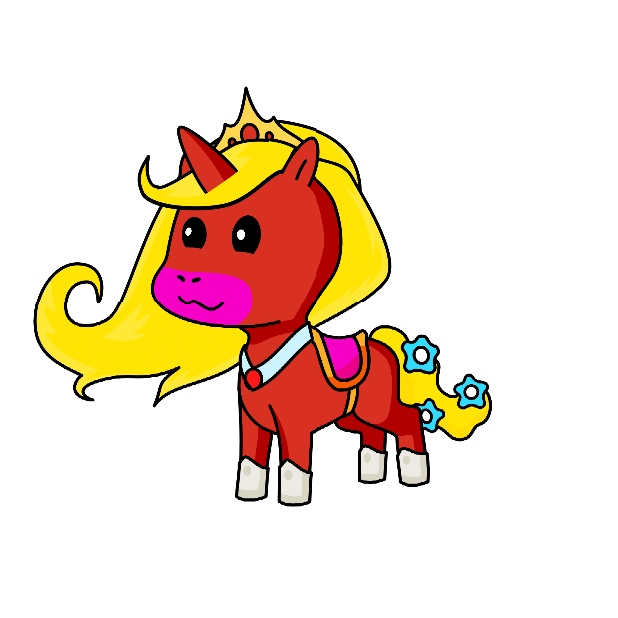 Morning dawn, the unicorn