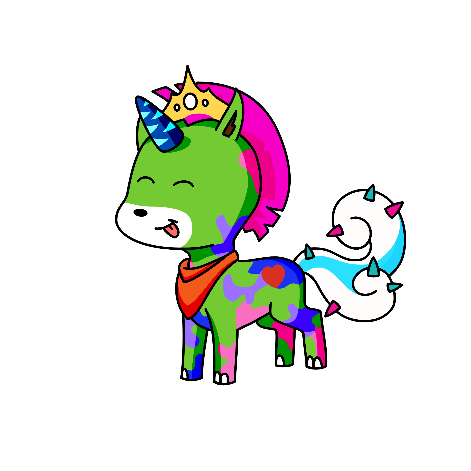 peach , the unicorn