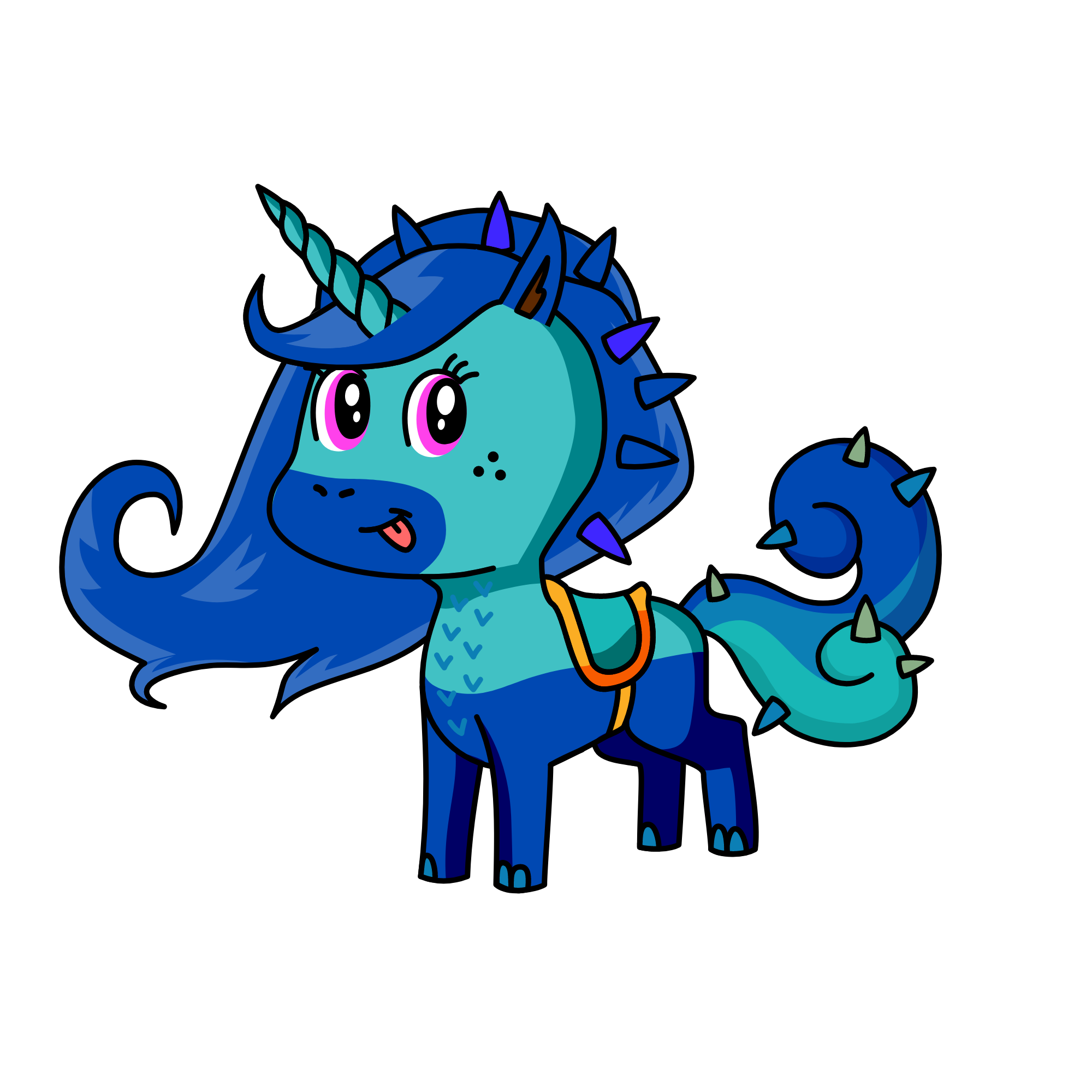 swimmer, the unicorn