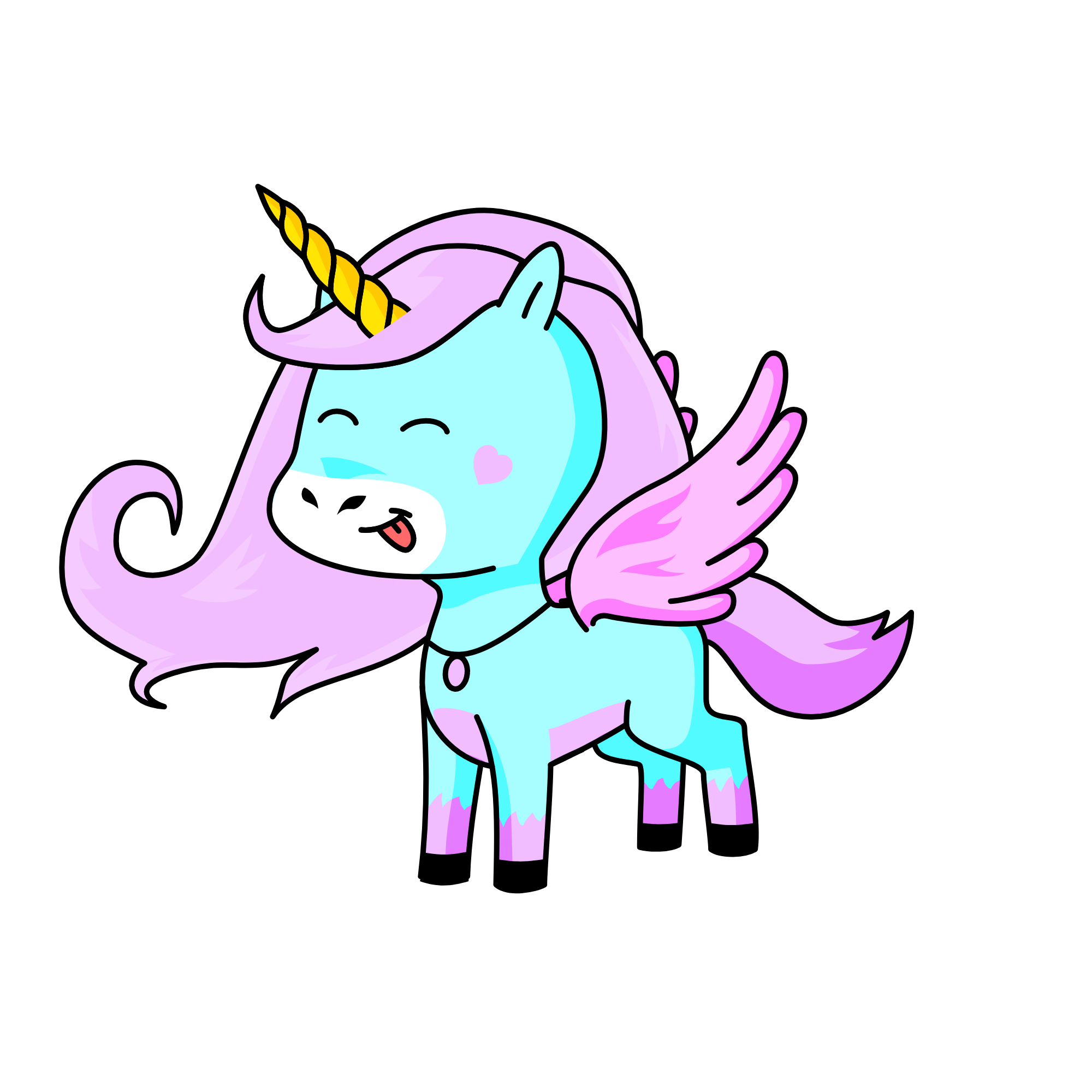 Candy, the unicorn