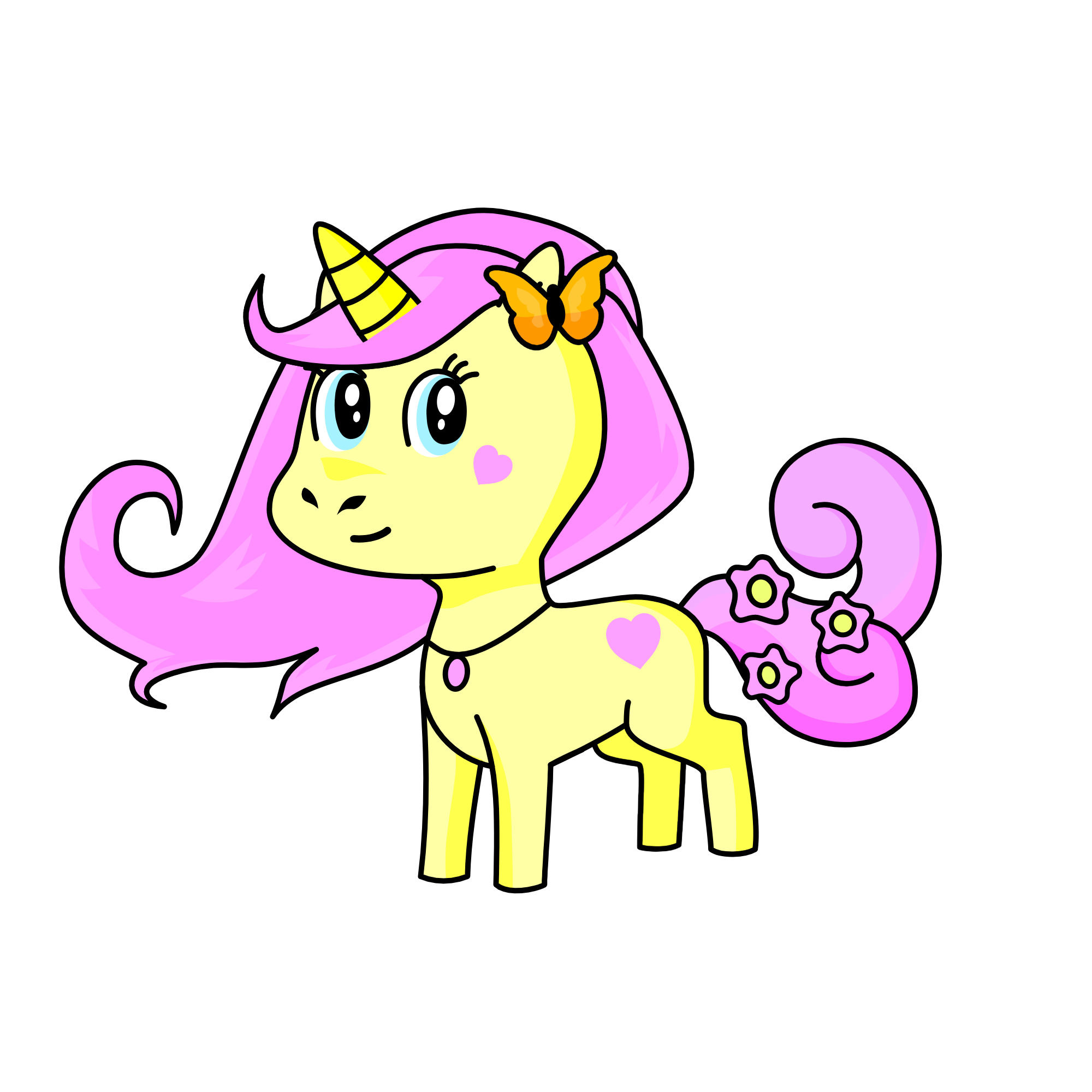 fluttershy, the unicorn