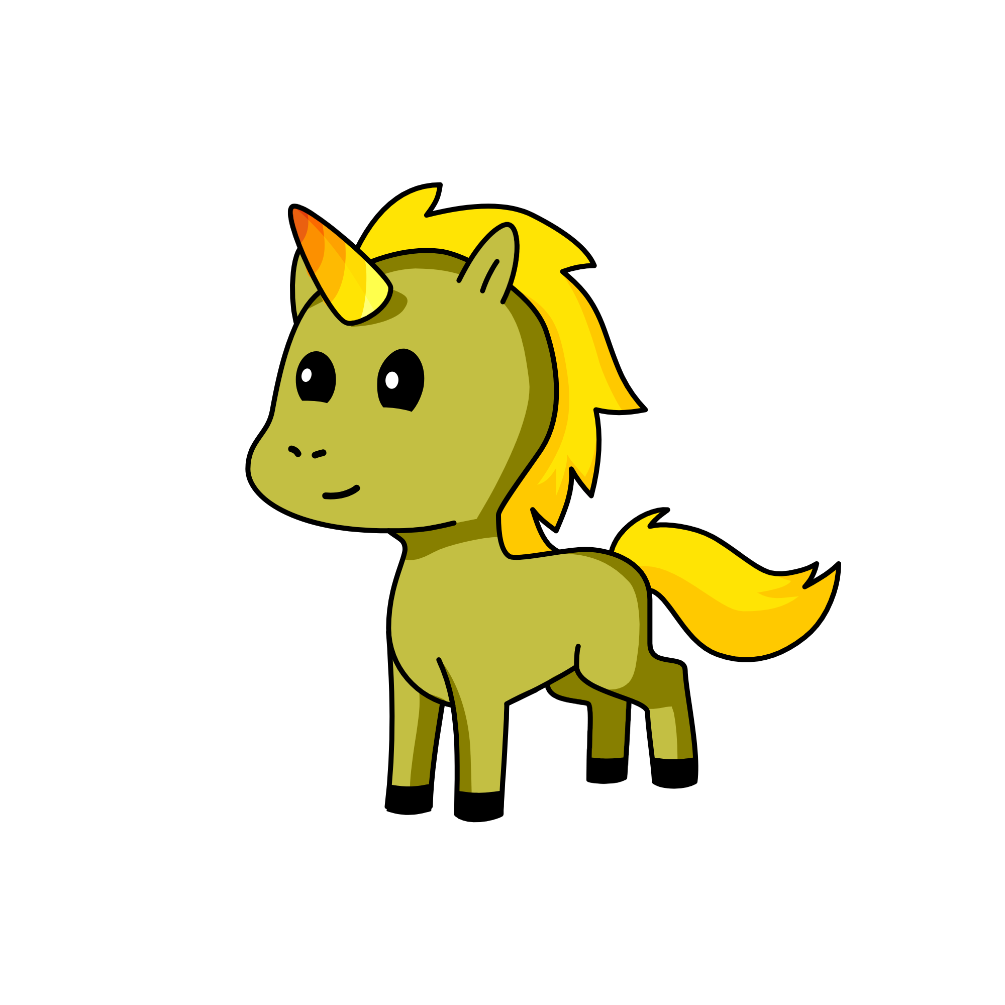 Gold Dust, the unicorn