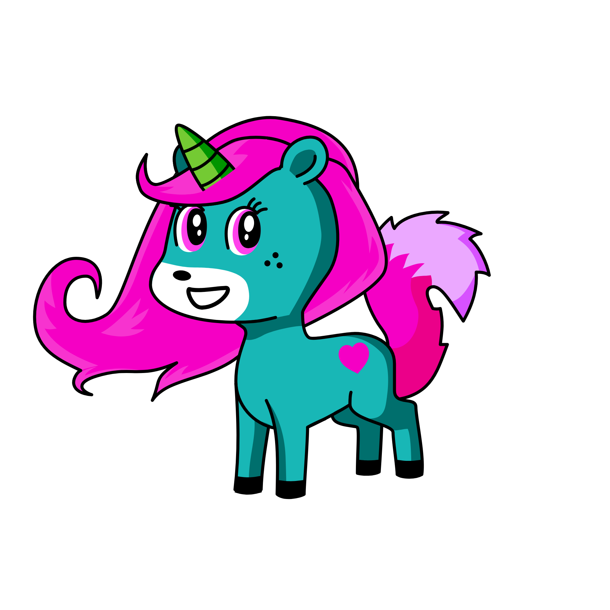 Grandaughter, the unicorn
