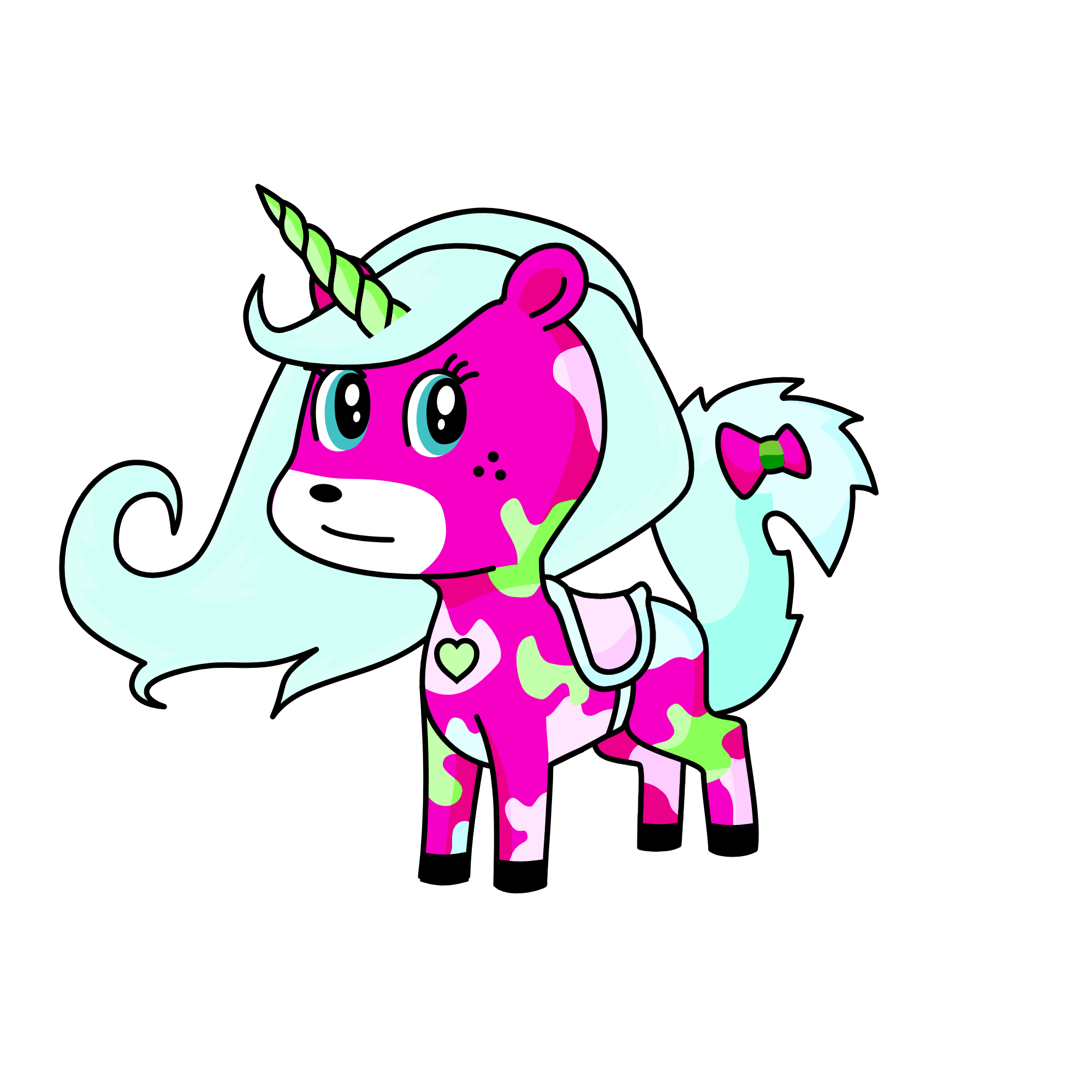 Candy, the unicorn
