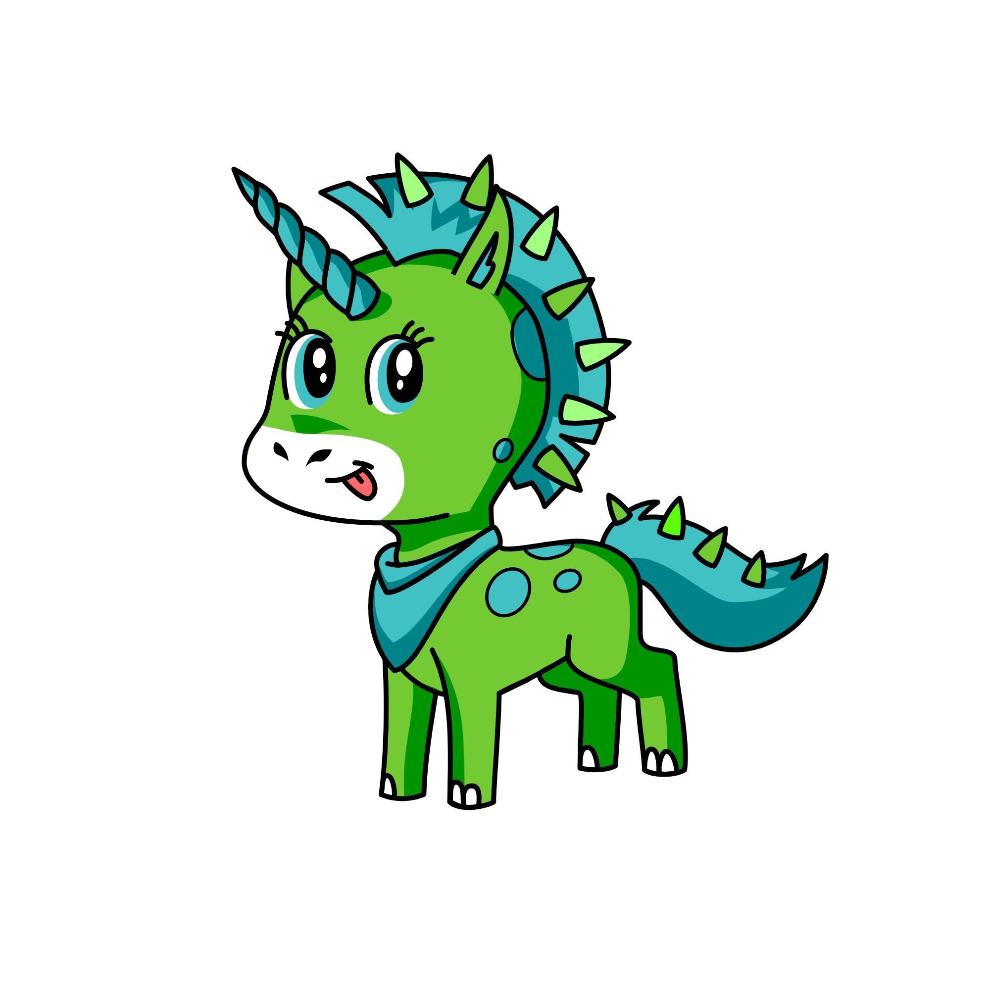spike a corn, the unicorn