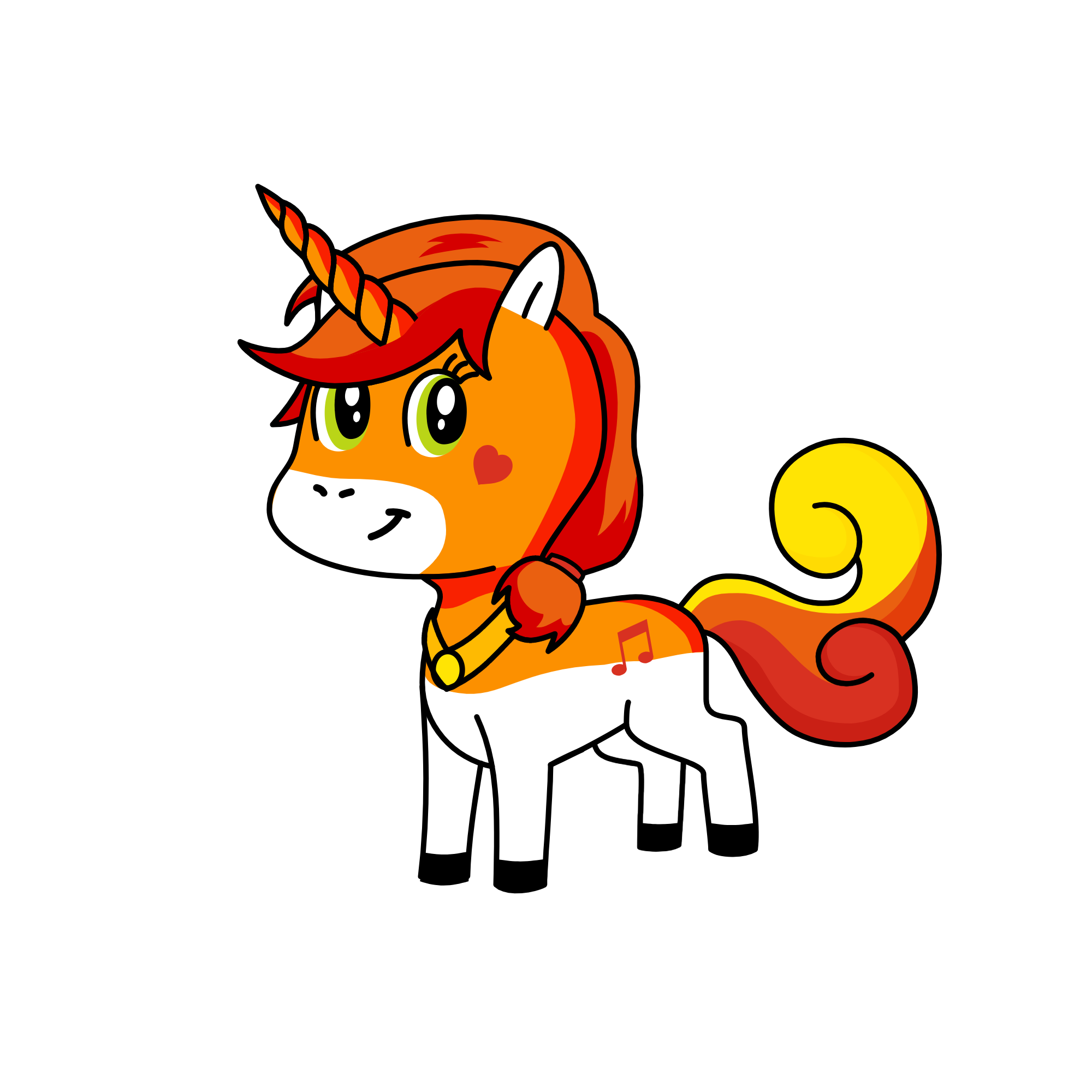 flame, the unicorn