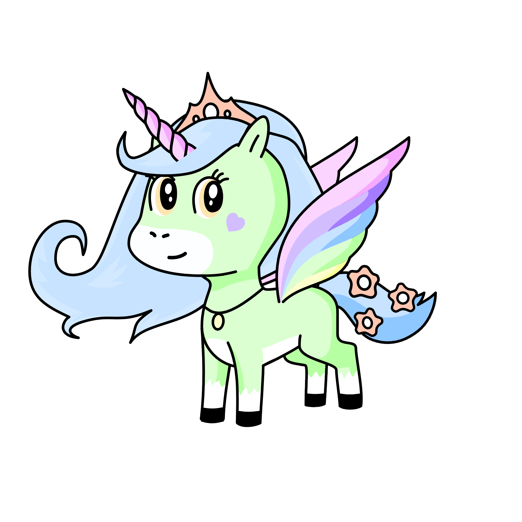 Dazzling-Bunny, the unicorn