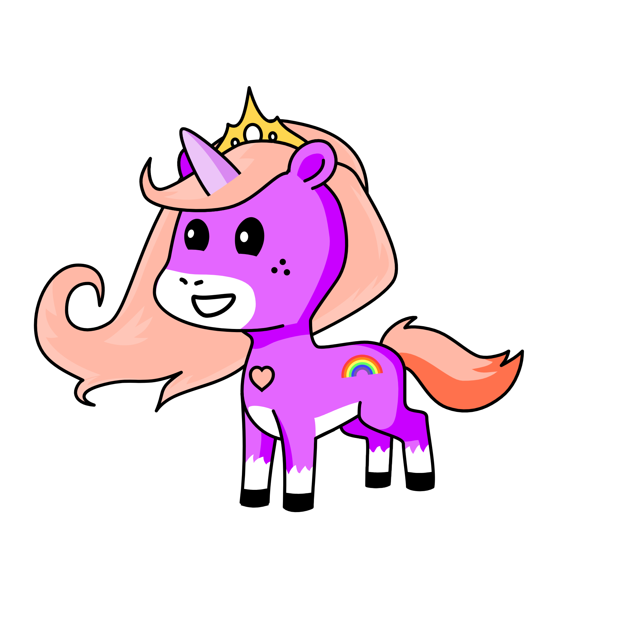 Princess Lavender, the unicorn