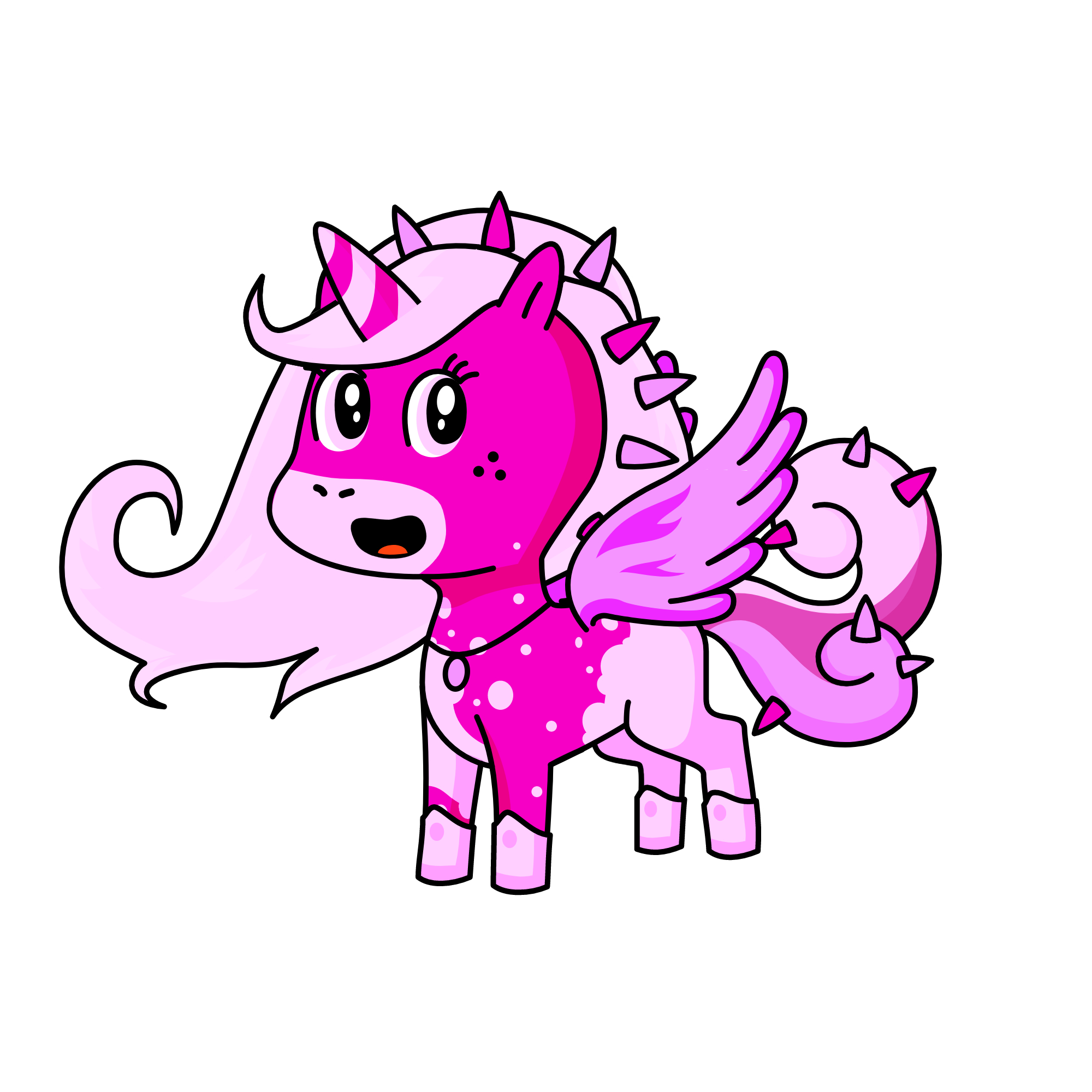 queen pink, the unicorn