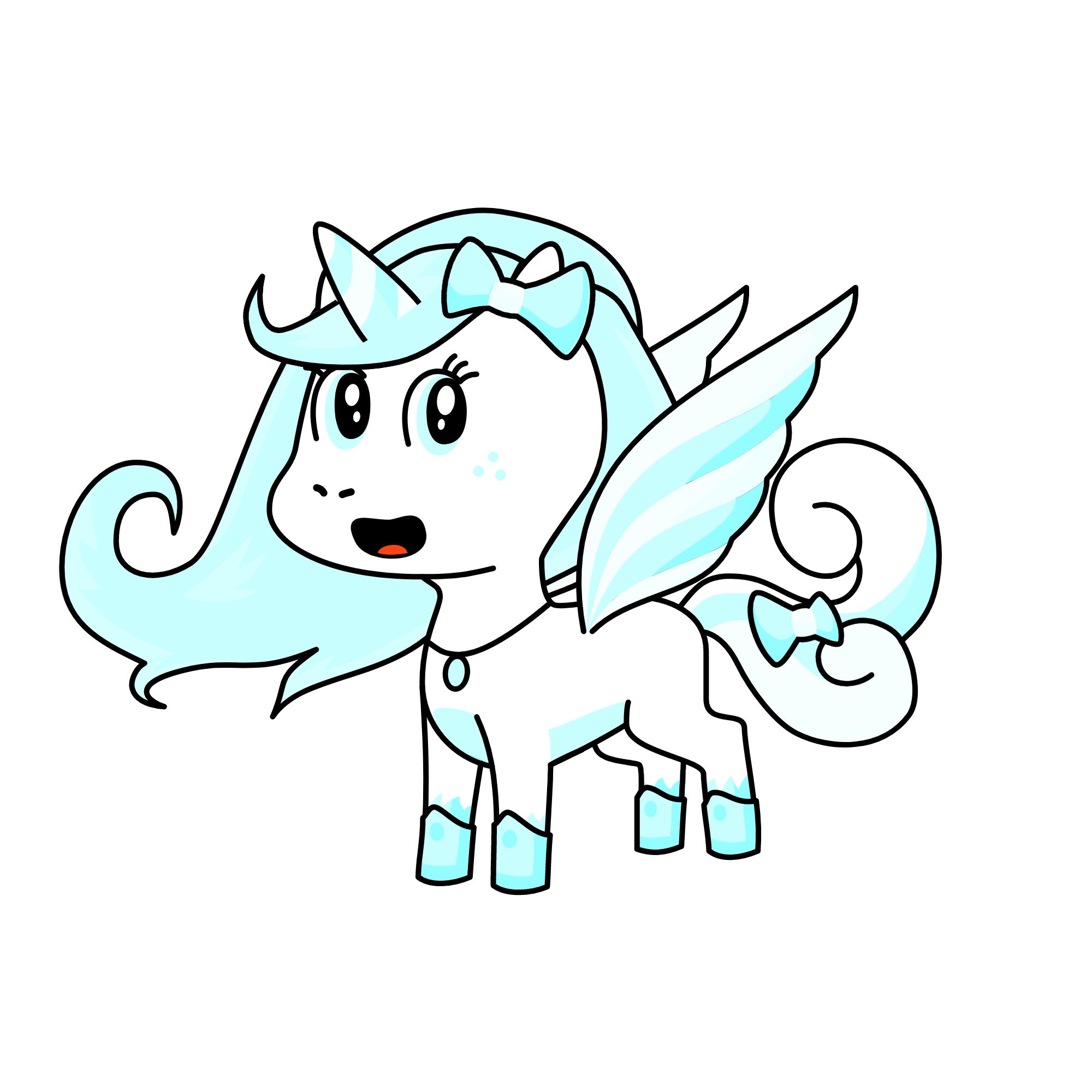 winter wonder land, the unicorn