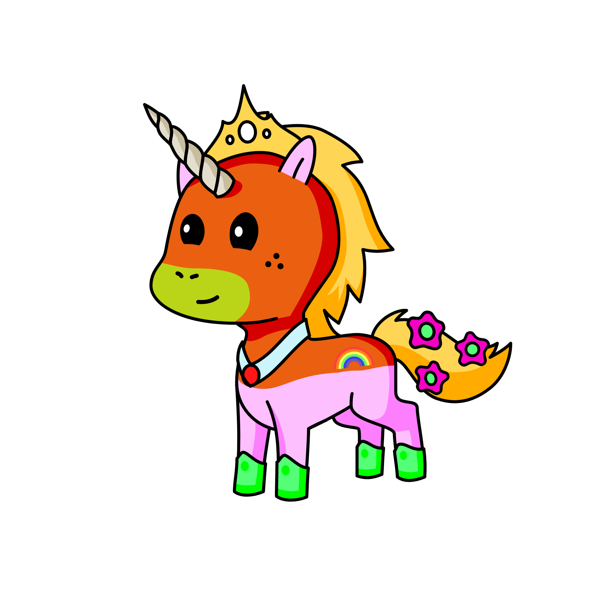 PUSHI, the unicorn