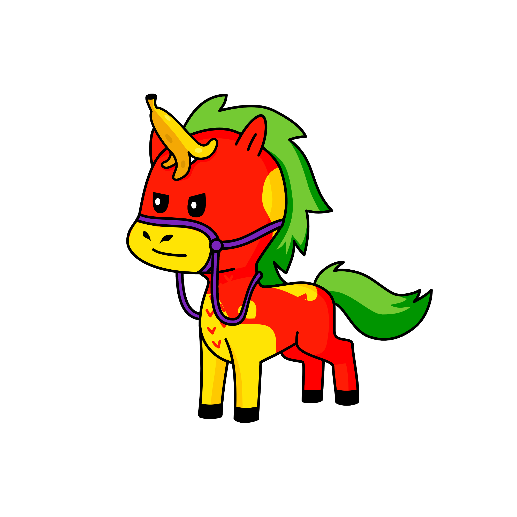 Watermelon Banana-Random Challenge, the unicorn