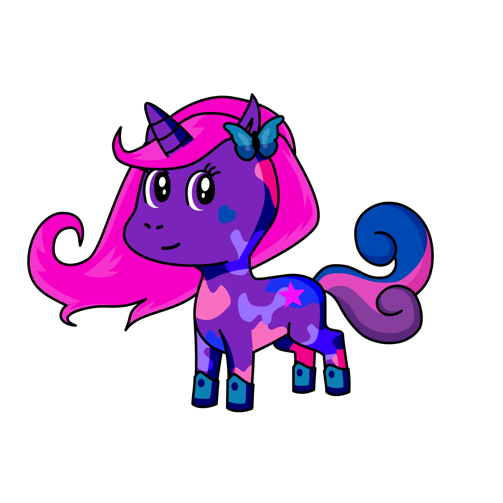 PINKILUNY, the unicorn