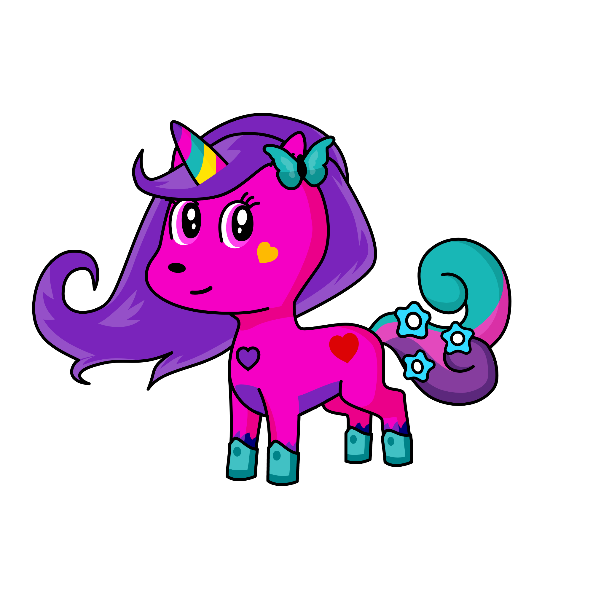 pinky, the unicorn