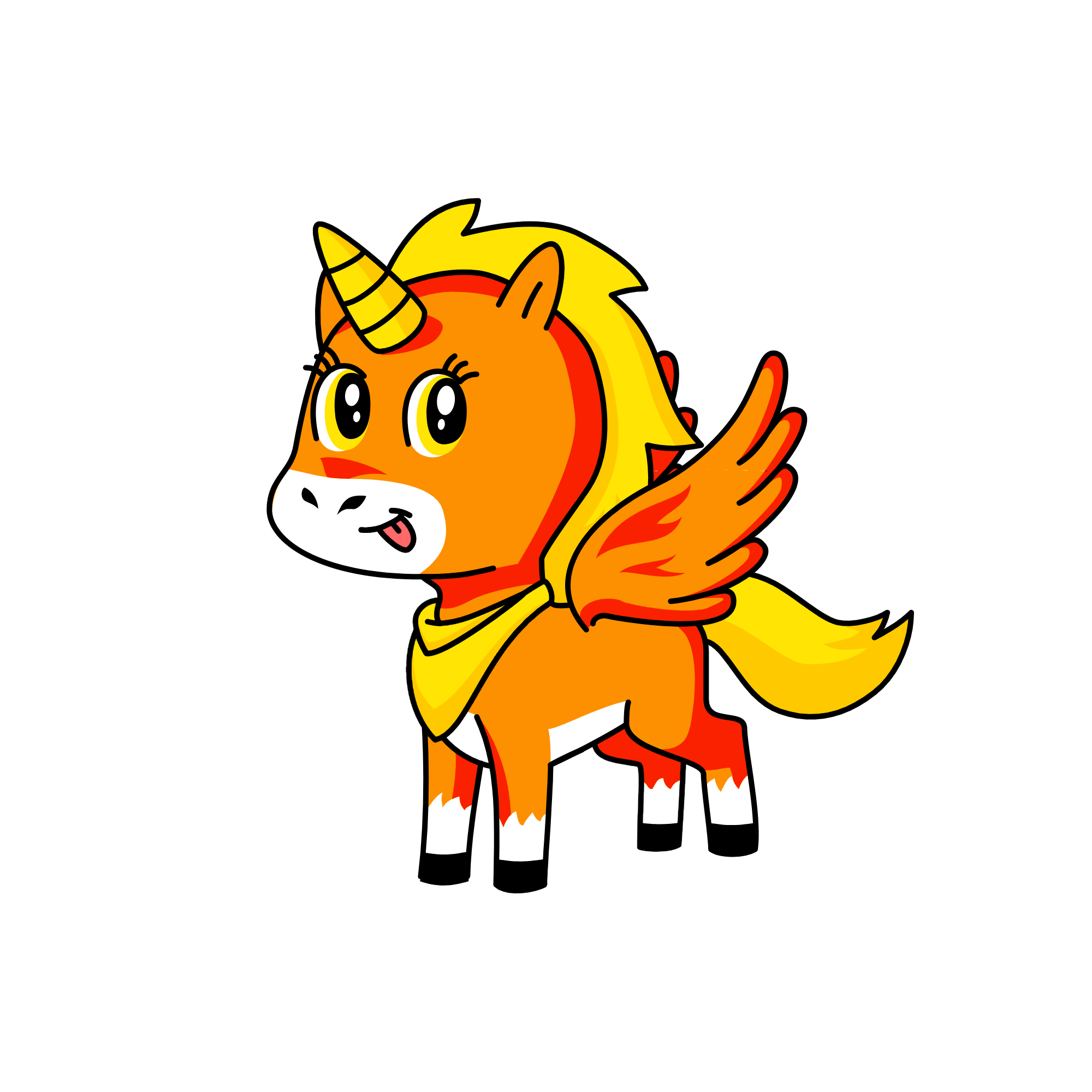 sunset, the unicorn