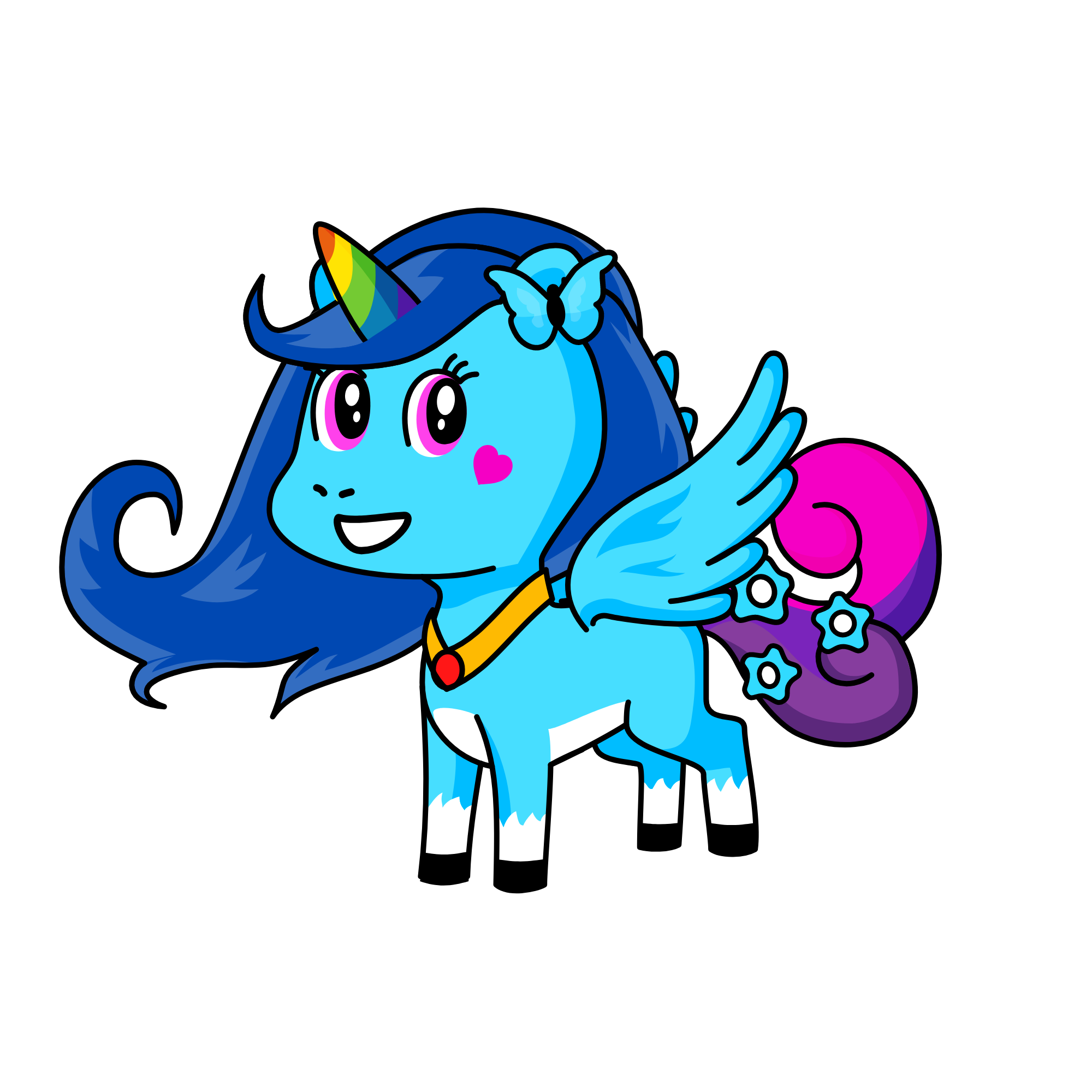 Beautycorn, the unicorn