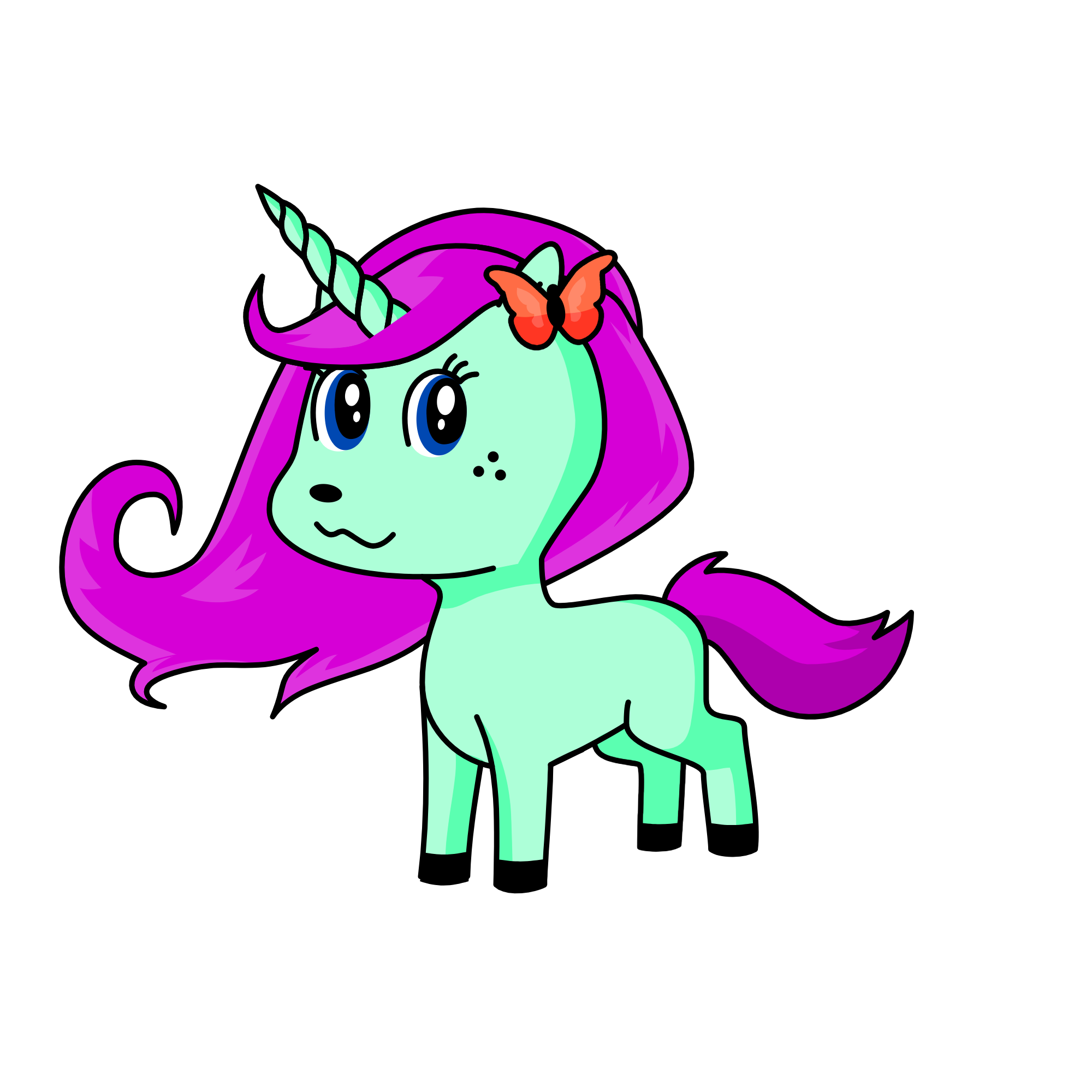 Helpy, the unicorn