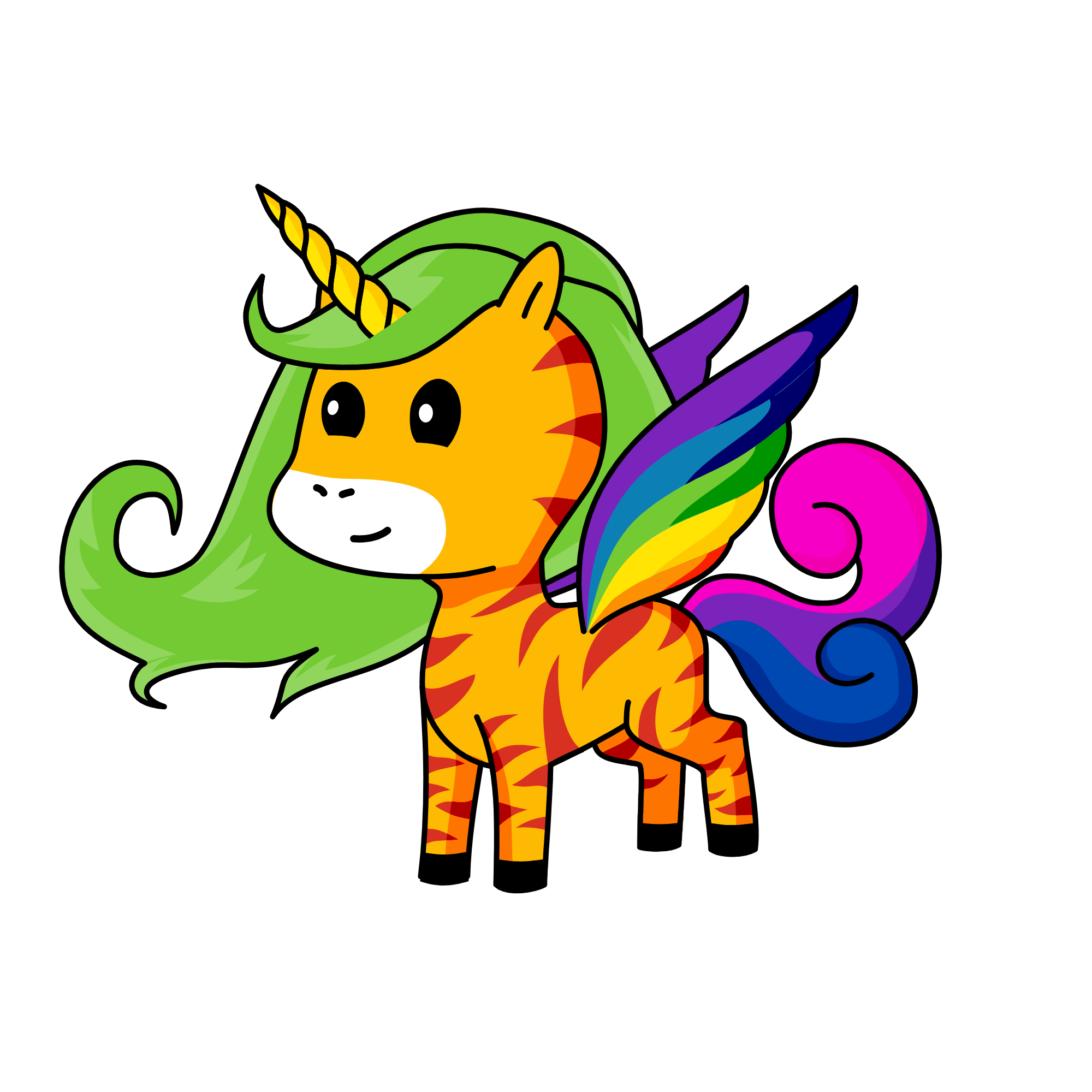 rainbow, the unicorn