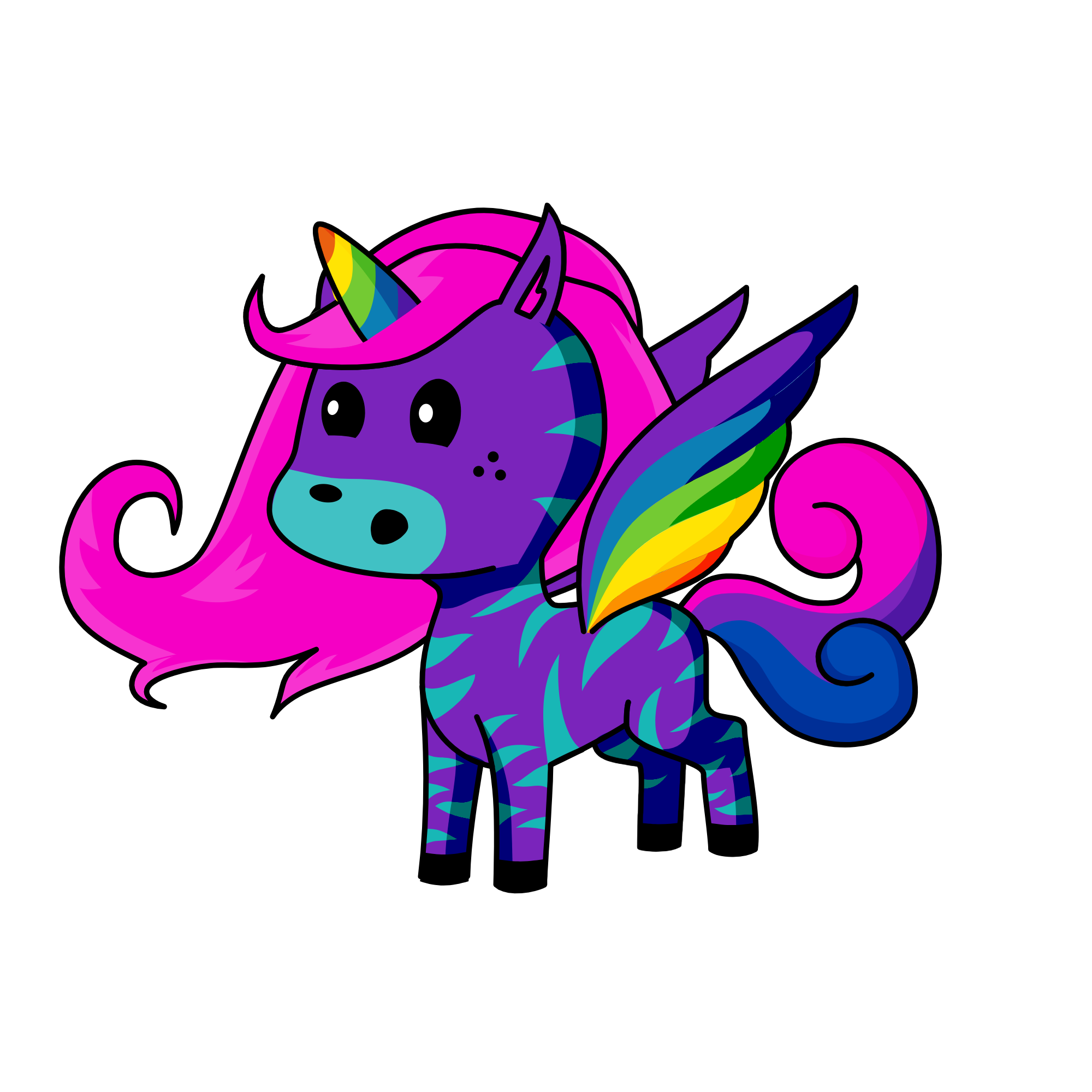 happy, the unicorn