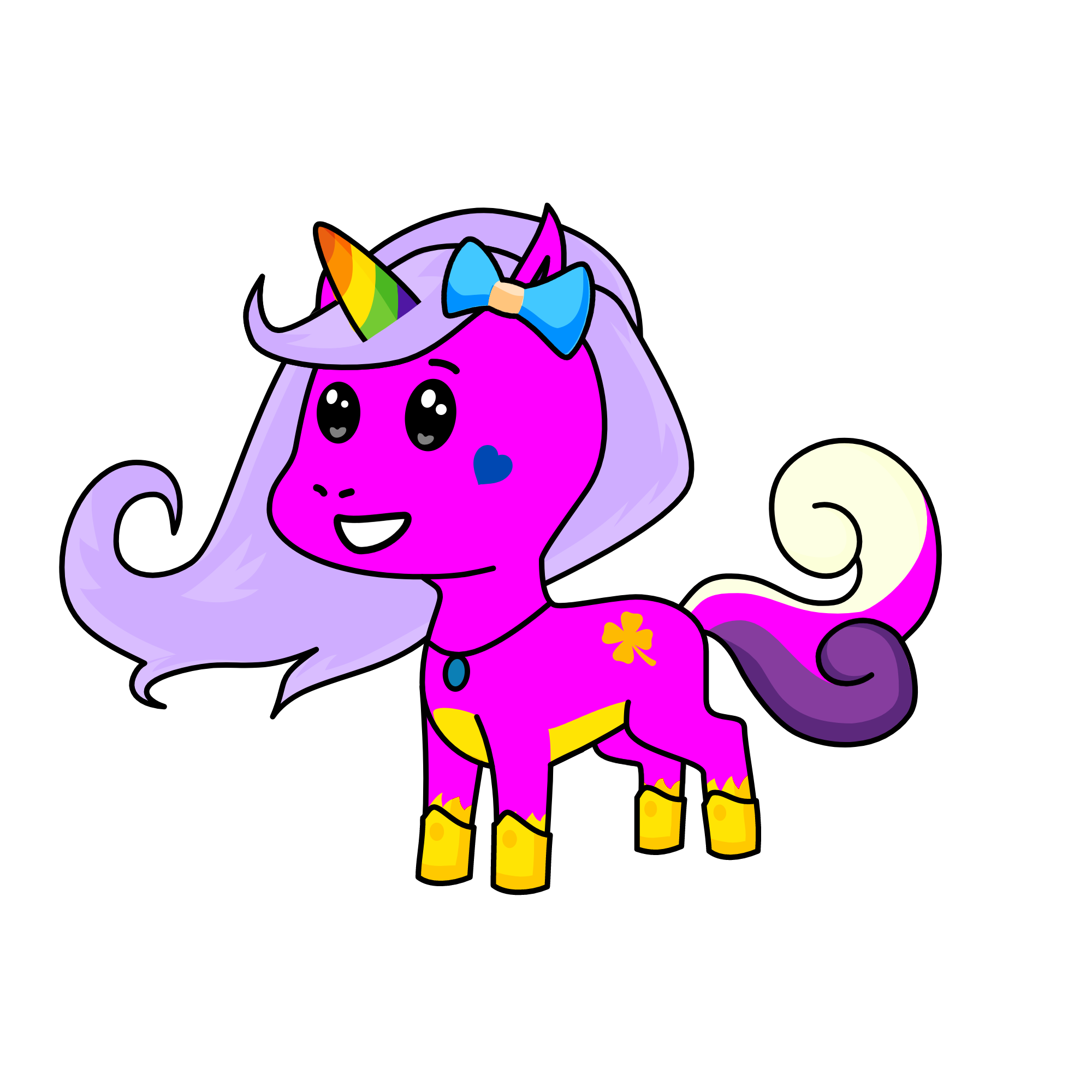 Pinky, the unicorn